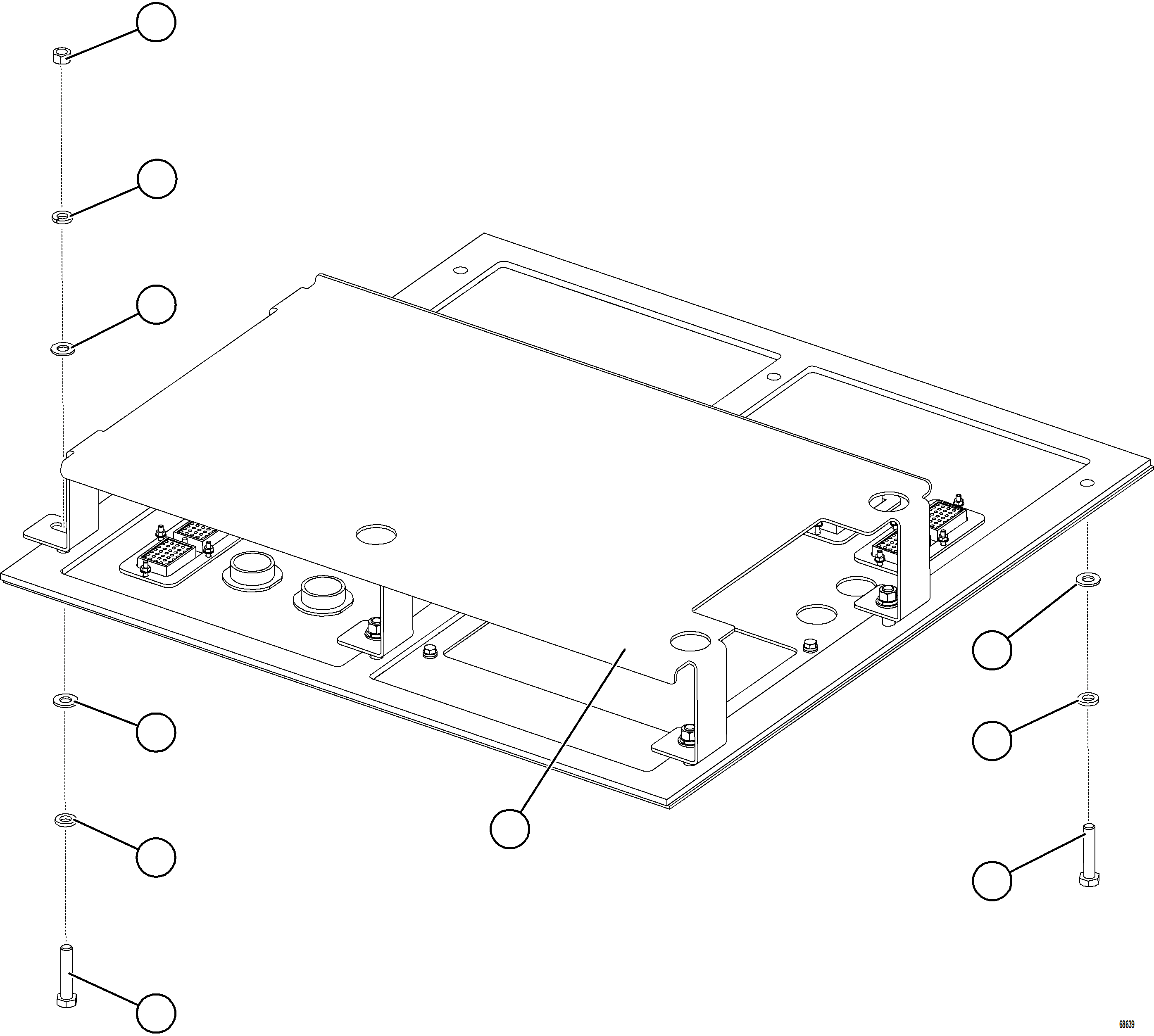 Komatsu parts book diagram for AFE75-B 980E-5 S/N A50006 - A50007 TECK: AUXILIARY CONTROL CABINET STRUCTURE    1/3
