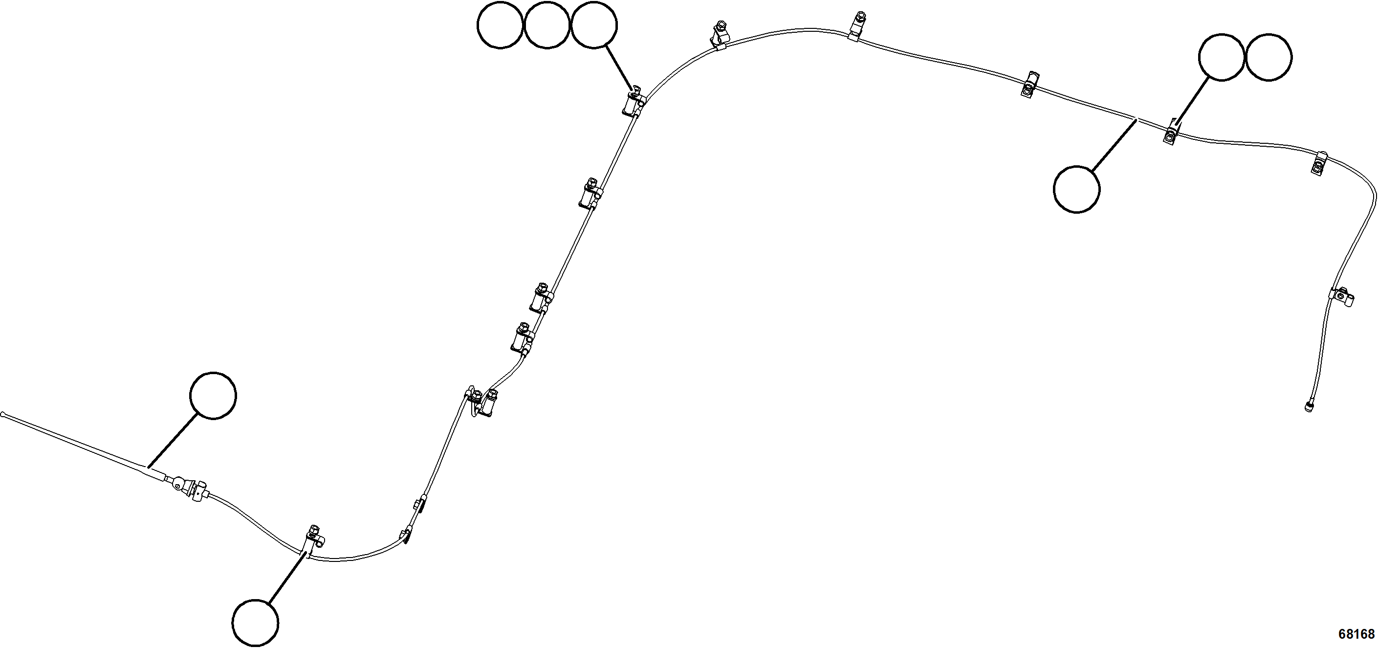 Komatsu parts book diagram for AFE75-B 980E-5 S/N A50006 - A50007 TECK: RADIO ANTENNA INSTALLATION