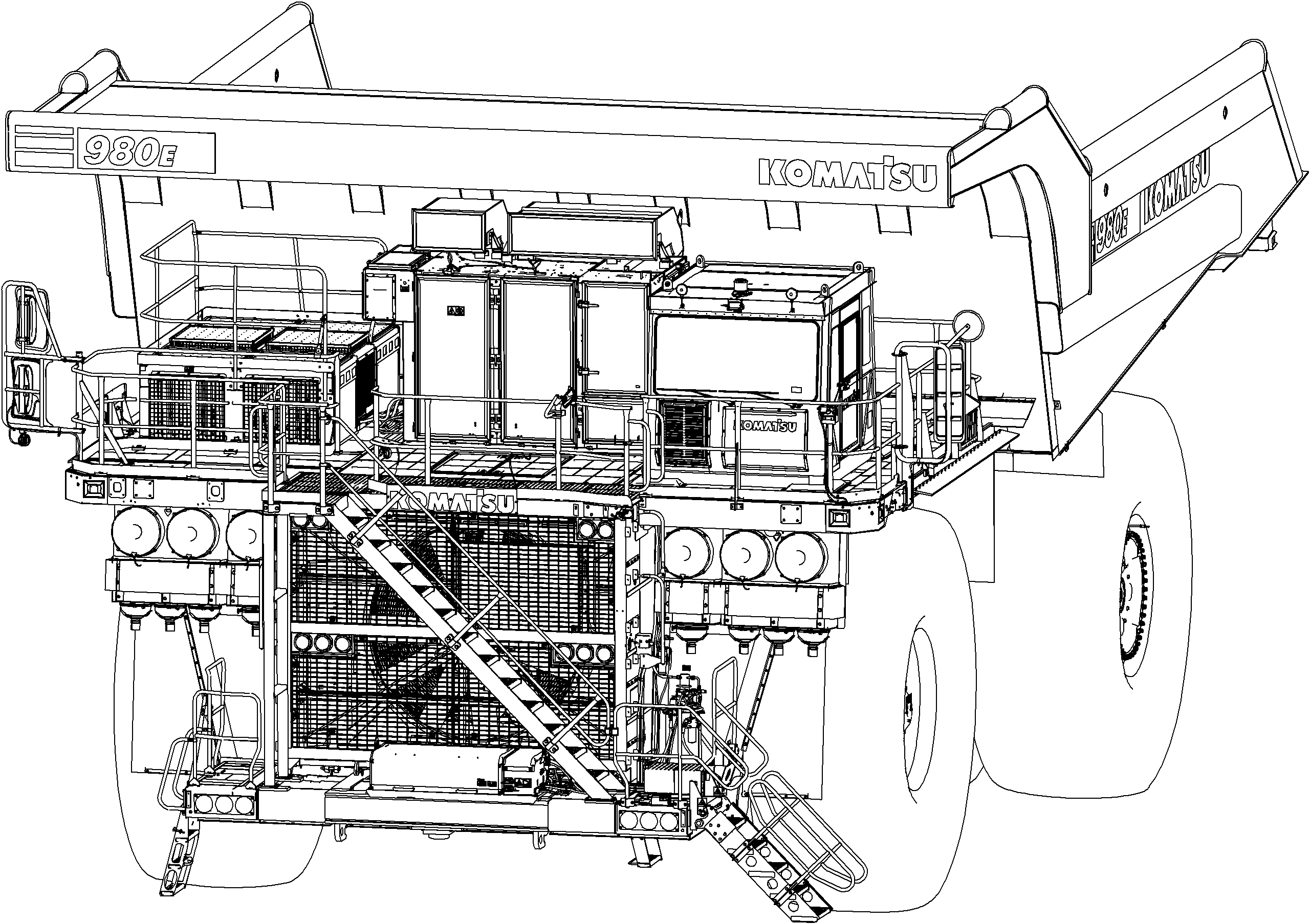 Dump Trucks Komatsu / AFE75-C 980E-5 S/N A50008 SUNCOR(AFE75-C)