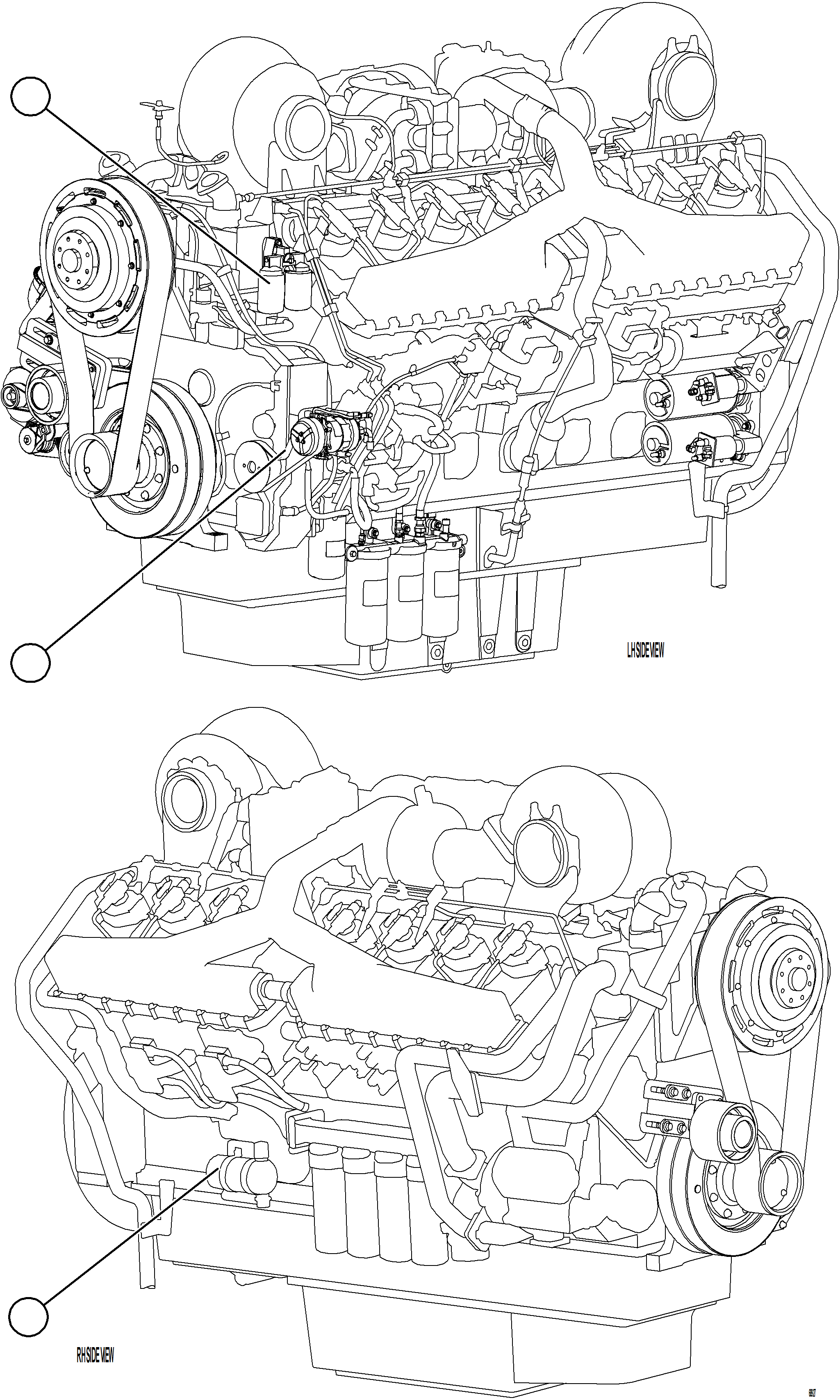 Dump Trucks Komatsu / AFE75-C 980E-5 S/N A50008 SUNCOR(AFE75-C) / ENGINE COMPONENTS(018 : 68927)