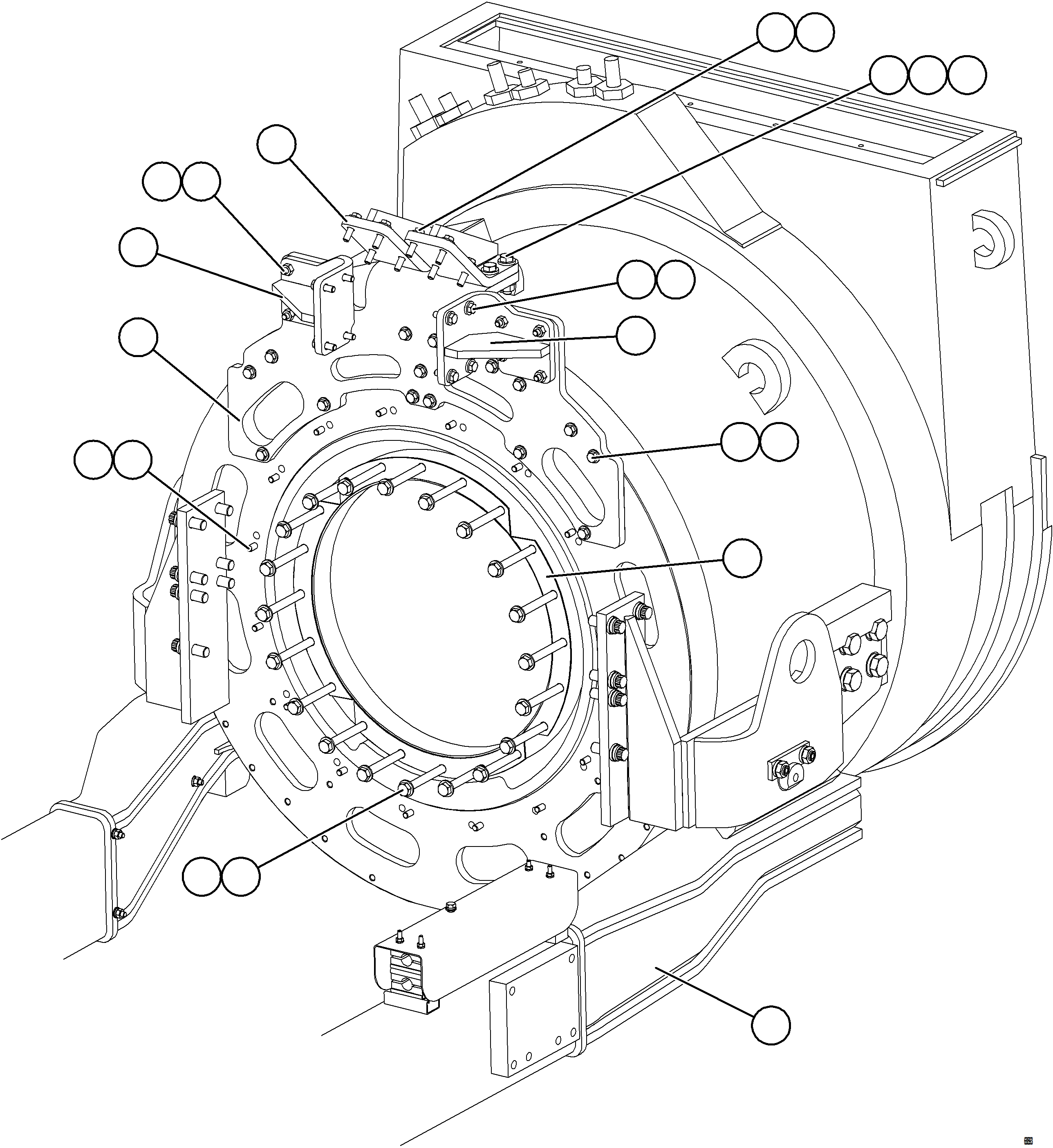 Dump Trucks Komatsu / AFE75-C 980E-5 S/N A50008 SUNCOR(AFE75-C) / ALTERNATOR INSTALLATION    2/2(022 : 68893)