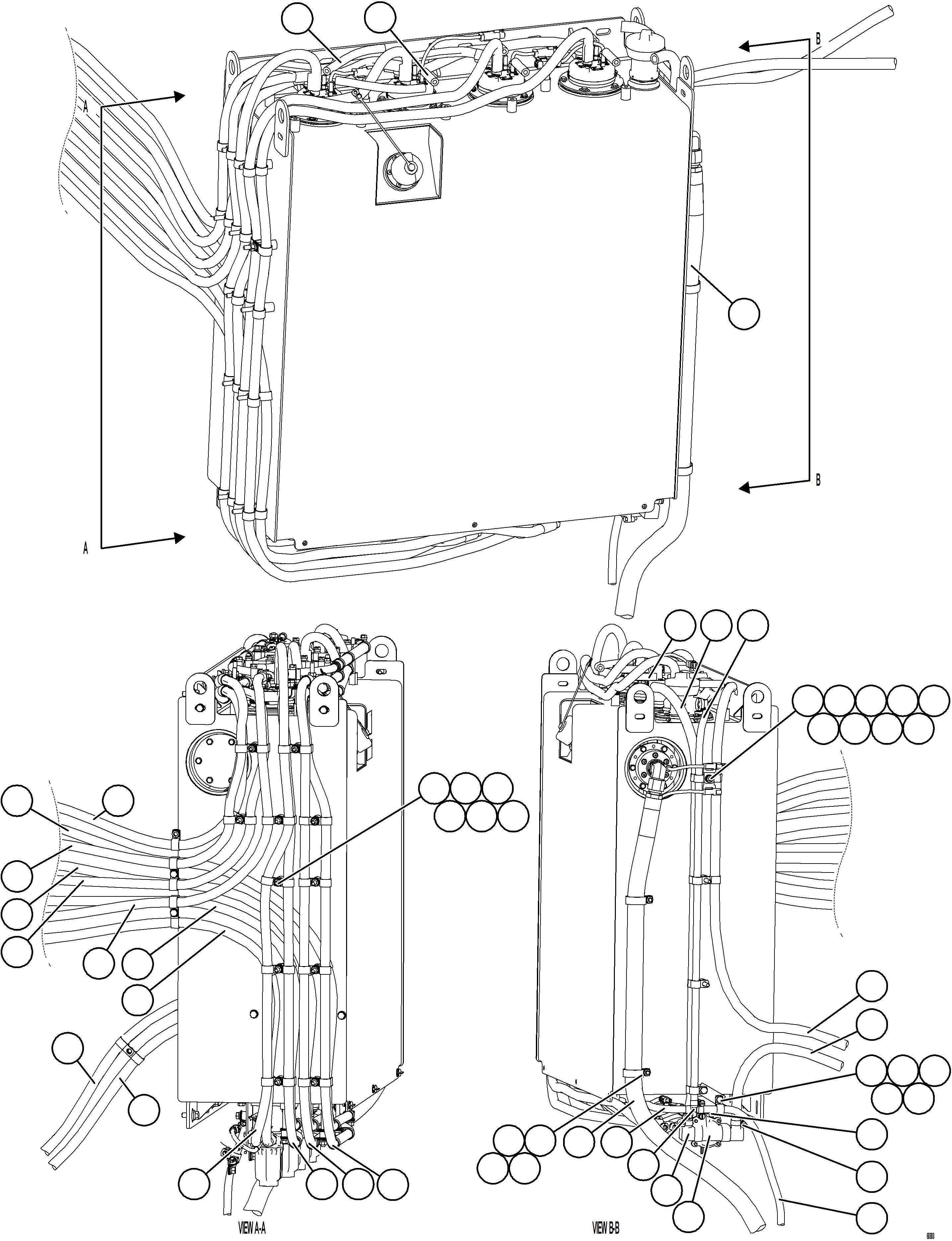 Dump Trucks Komatsu / AFE75-C 980E-5 S/N A50008 SUNCOR(AFE75-C) / DEF TANK CONNECTIONS - SIDES(050 : 68888)