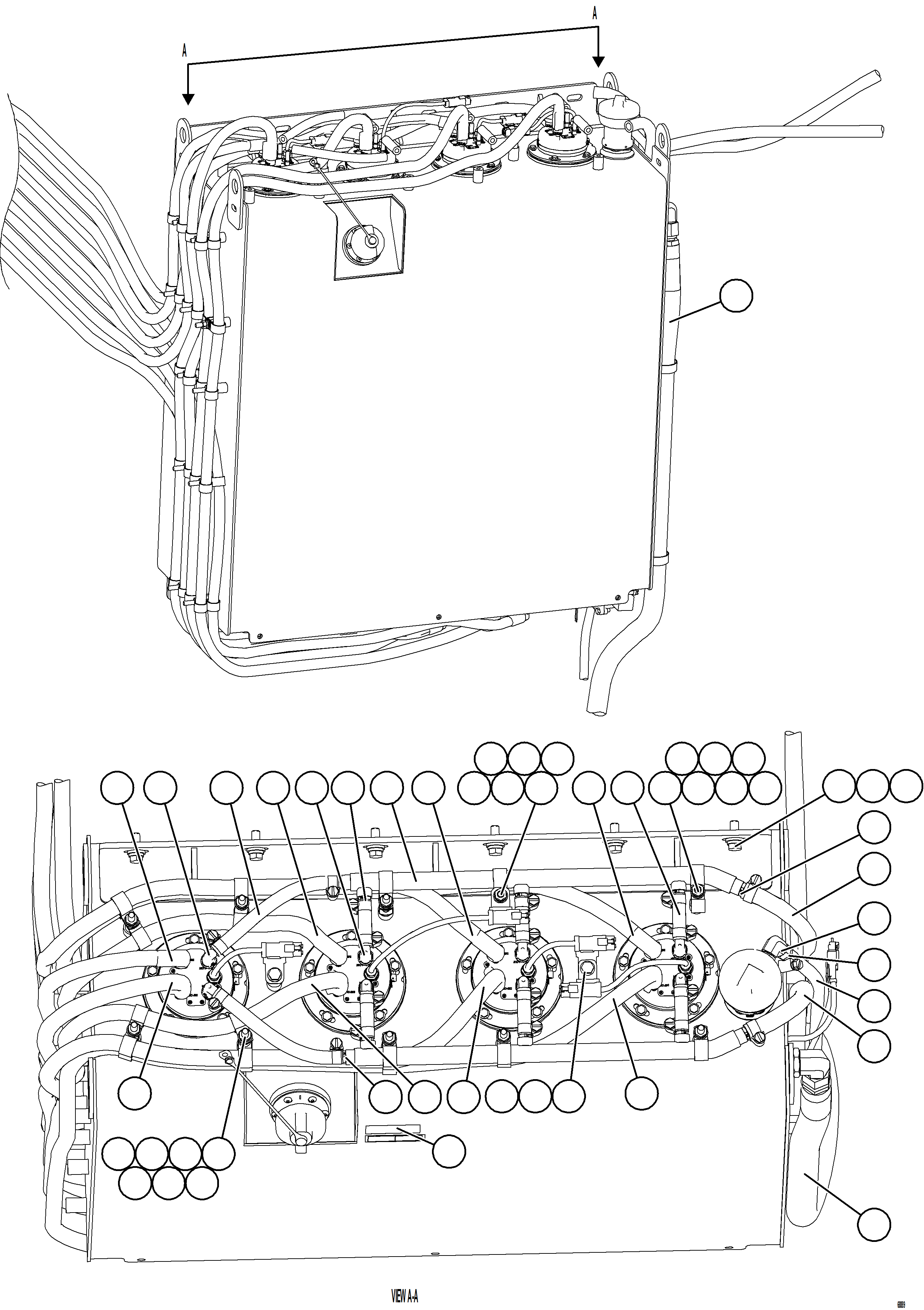 Dump Trucks Komatsu / AFE75-C 980E-5 S/N A50008 SUNCOR(AFE75-C) / DEF TANK CONNECTIONS - TOP(052 : 68889)