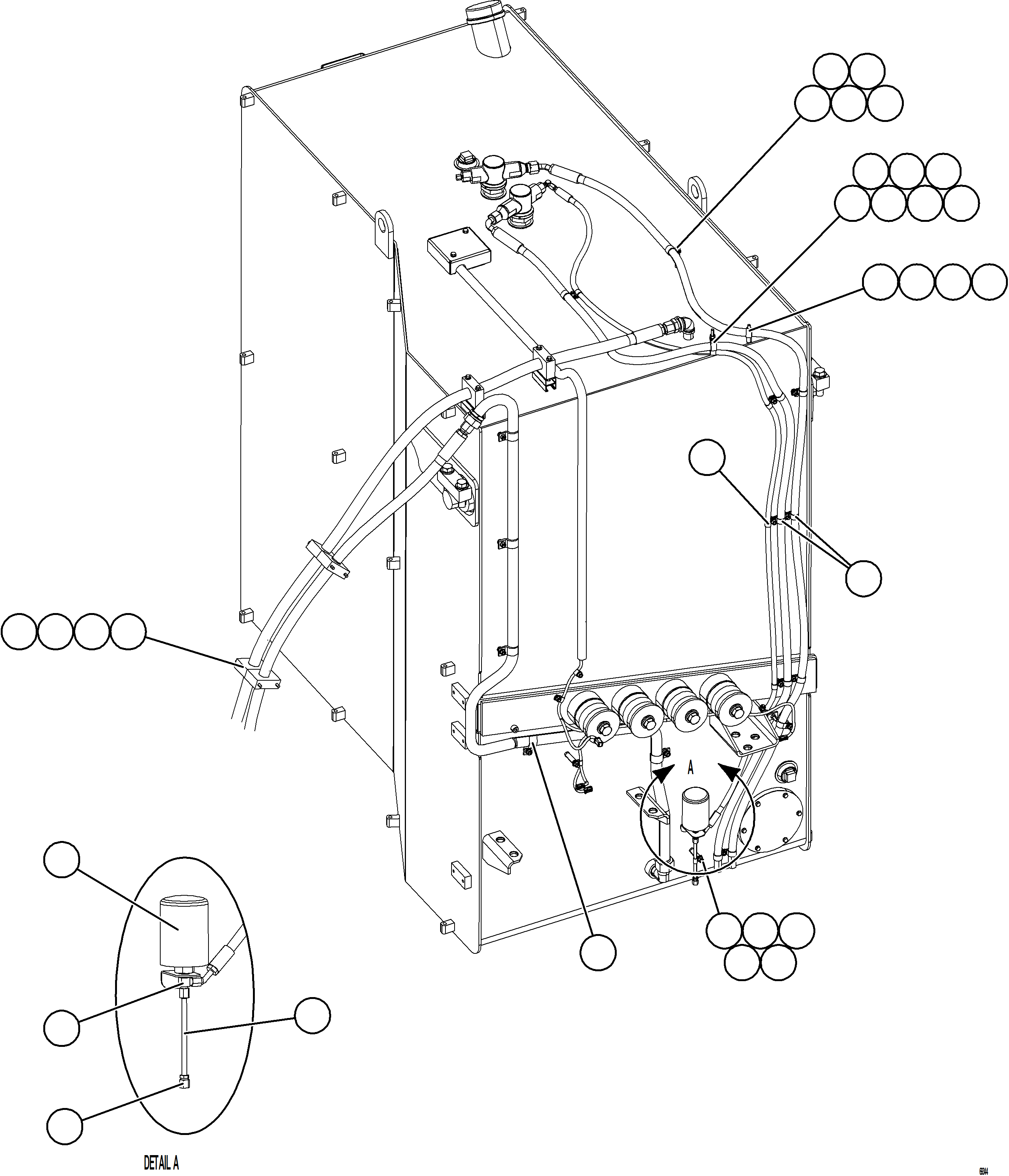 Dump Trucks Komatsu / AFE75-K 980E-5 S/N A50040 - A50041 TOROMOCHO(AFE75-K) / FUEL SYSTEM PIPING    2/3(056 : 69344)
