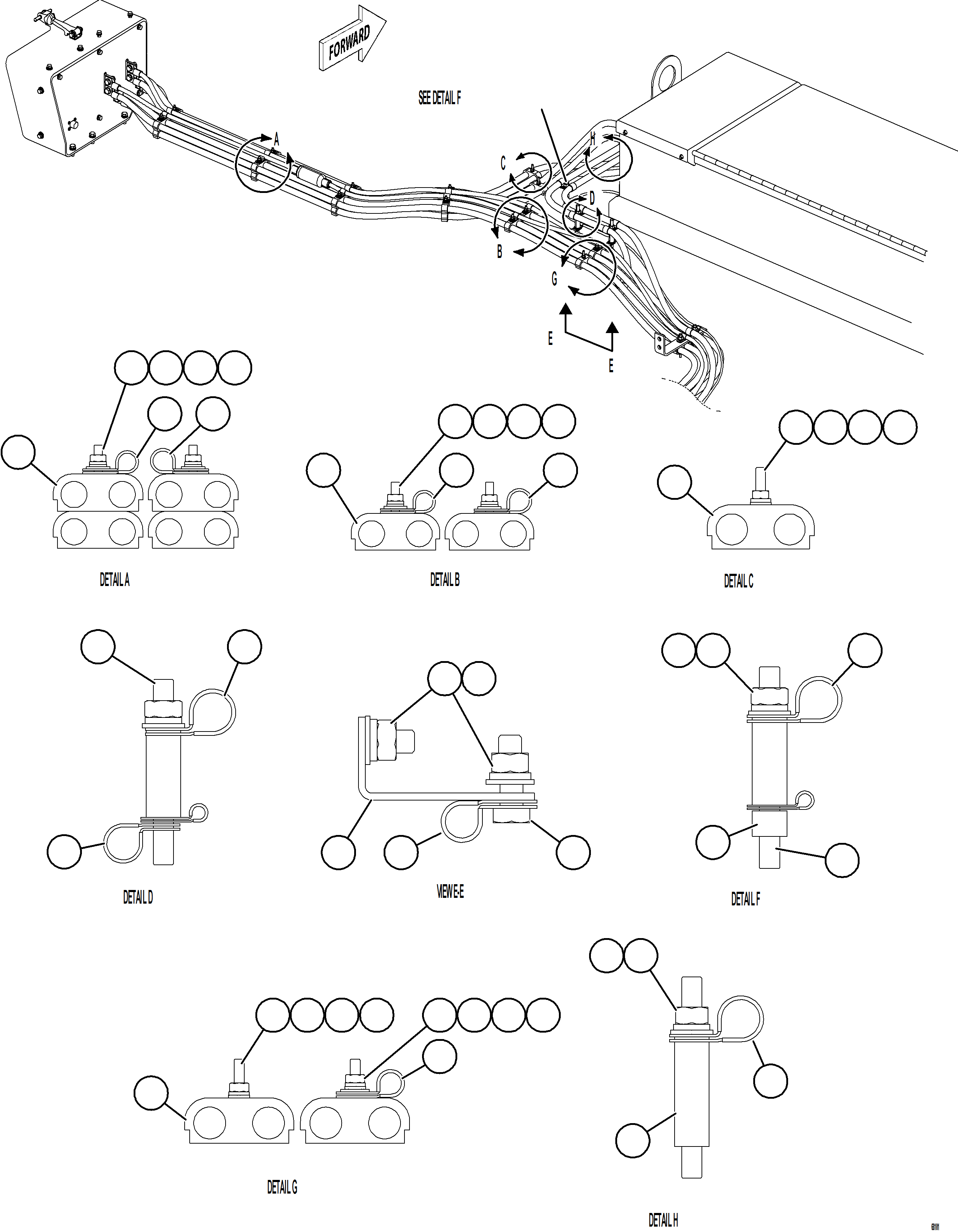 Dump Trucks Komatsu / AFE75-K 980E-5 S/N A50040 - A50041 TOROMOCHO(AFE75-K) / ISOLATION BOX EXTERNAL WIRING    1/2(092 : 68101)