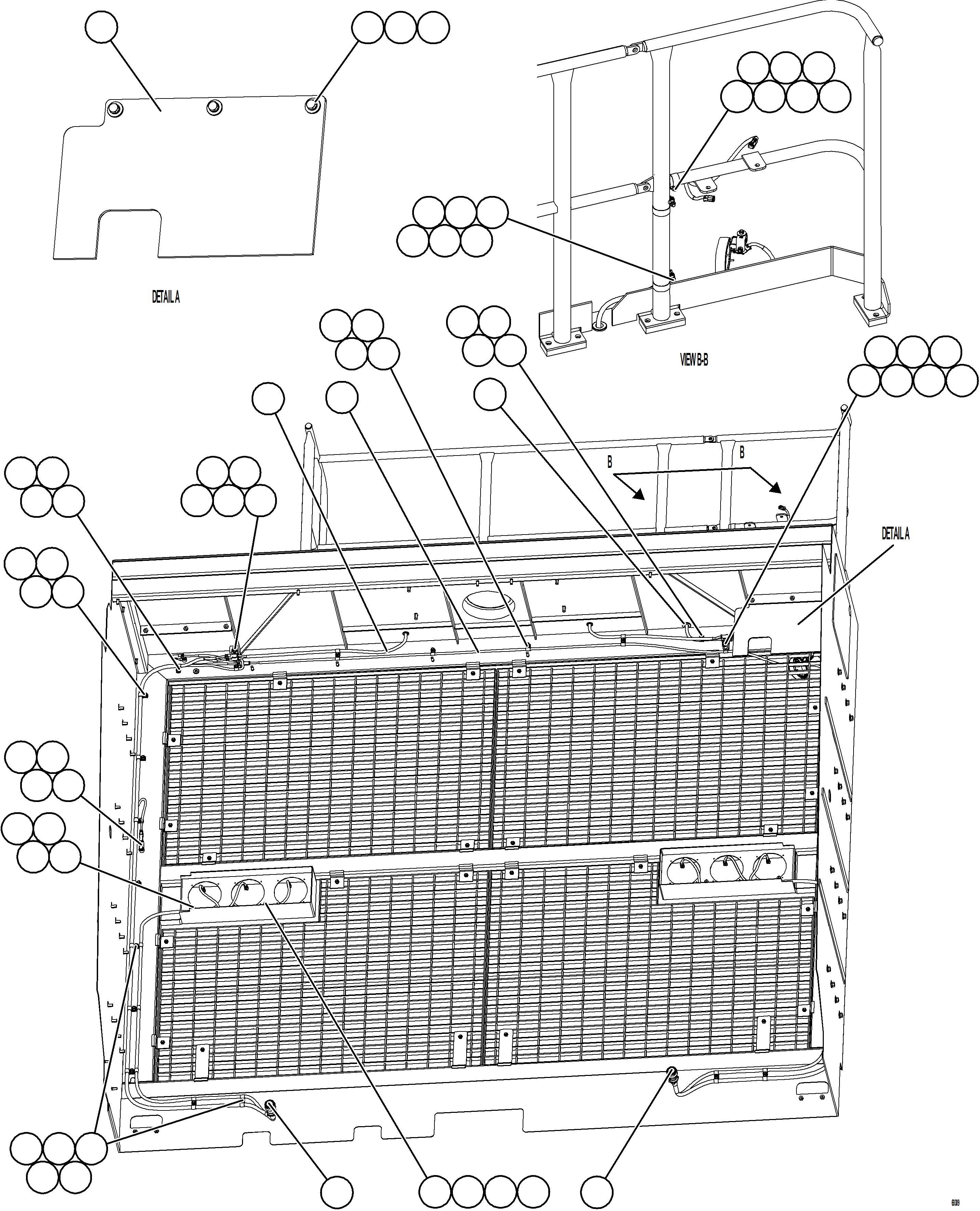 Dump Trucks Komatsu / AFE75-K 980E-5 S/N A50040 - A50041 TOROMOCHO(AFE75-K) / HEADLIGHT WIRING HARNESS(128 : 69309)