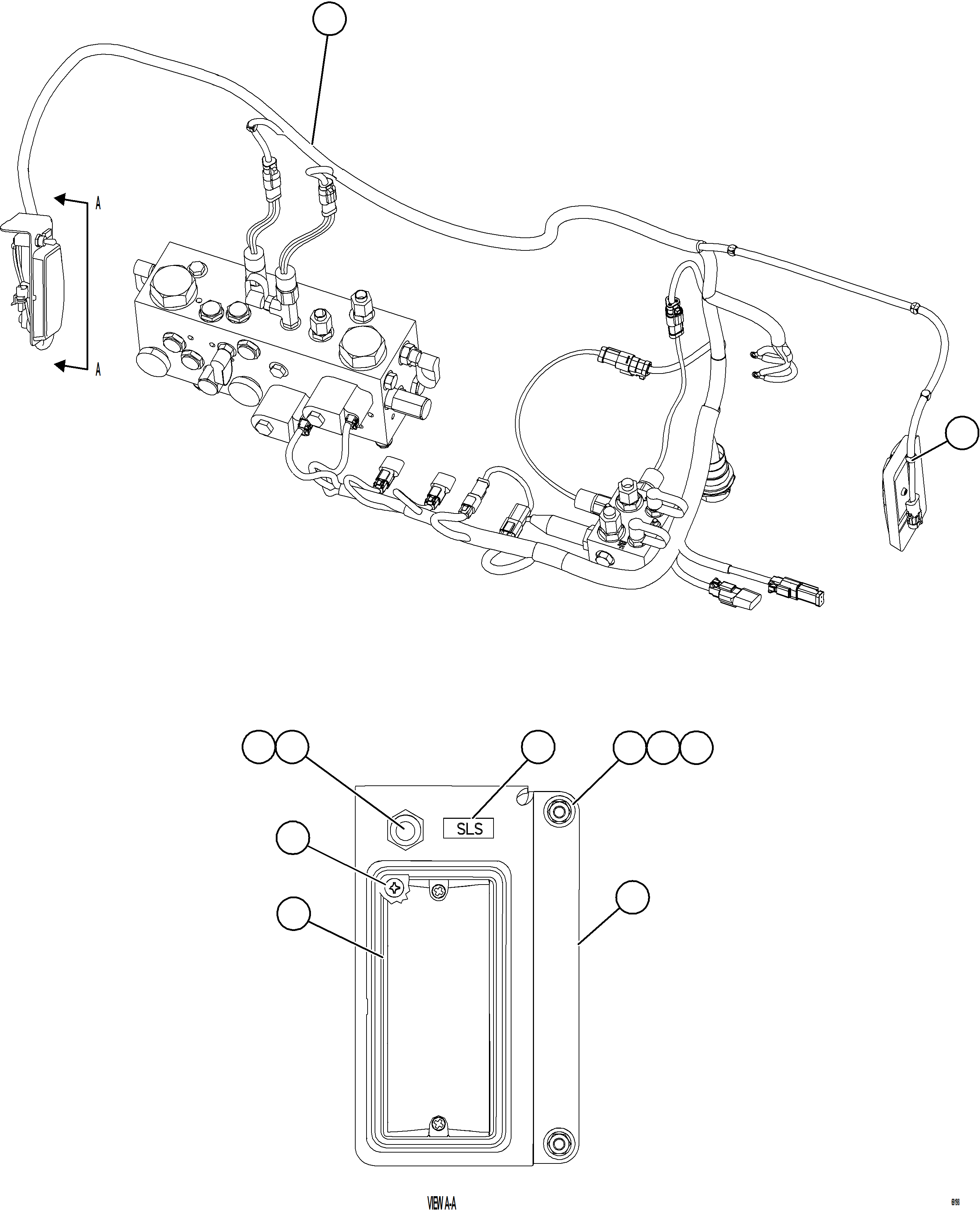 Dump Trucks Komatsu / AFE75-K 980E-5 S/N A50040 - A50041 TOROMOCHO(AFE75-K) / HYDRAULIC BRAKE CABINET INTERNAL WIRING(140 : 69198)