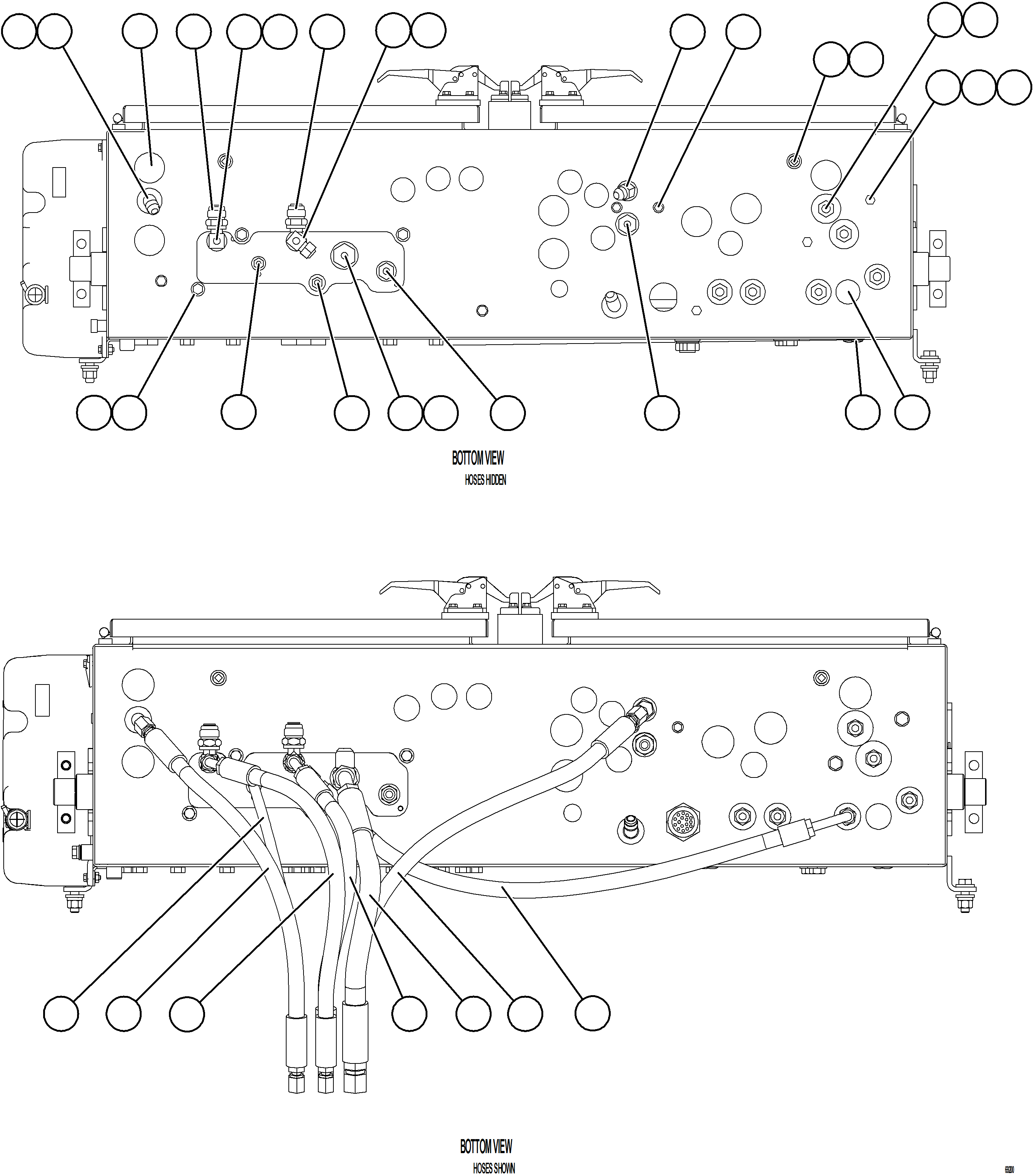 Dump Trucks Komatsu / AFE75-K 980E-5 S/N A50040 - A50041 TOROMOCHO(AFE75-K) / HYDRAULIC BRAKE CABINET STRUCTURE    2/2(486 : 69200)