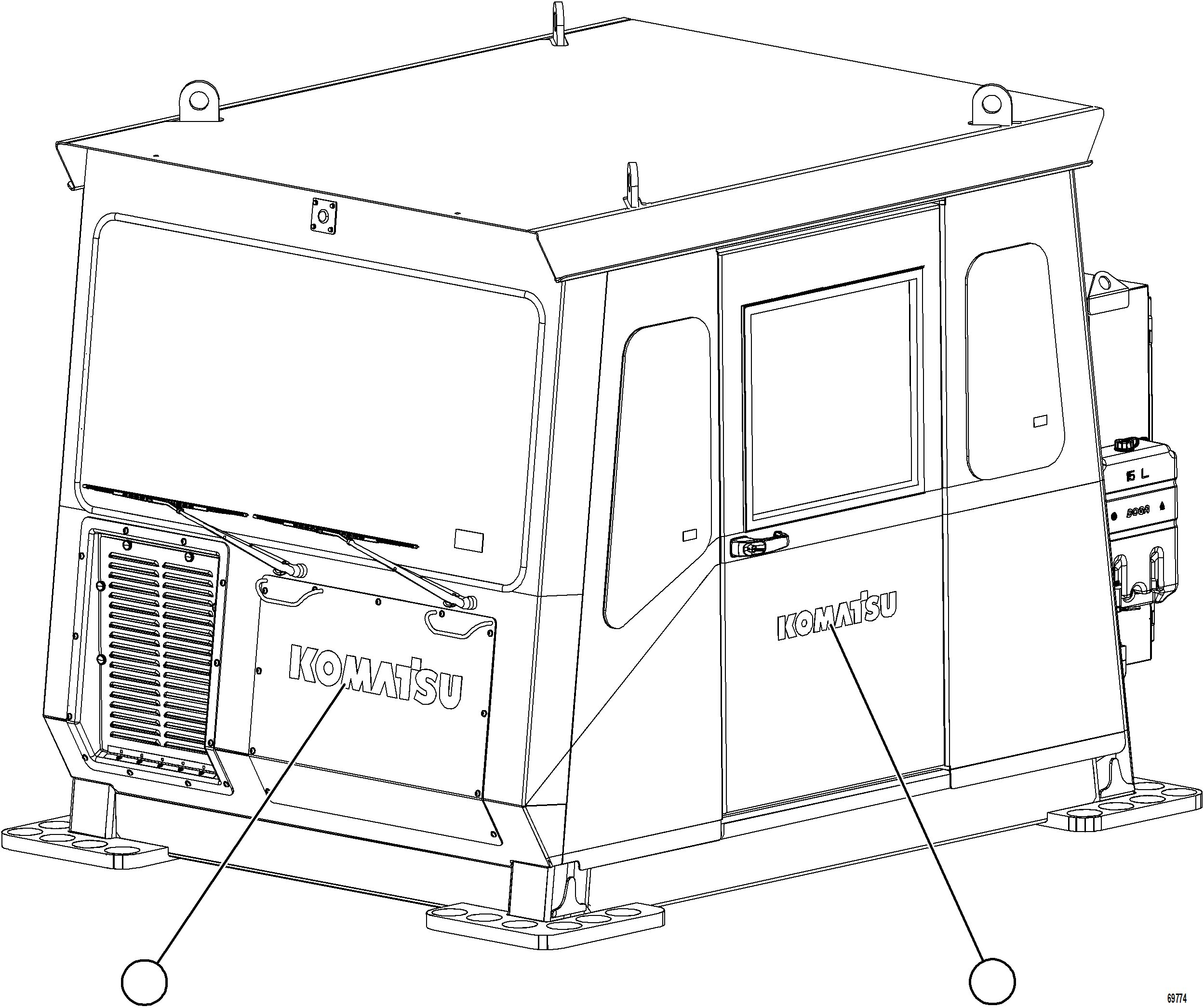 Dump Trucks Komatsu / AFE75-K 980E-5 S/N A50040 - A50041 TOROMOCHO(AFE75-K) / TRUCK DECALS    2/2(860 : 69774)