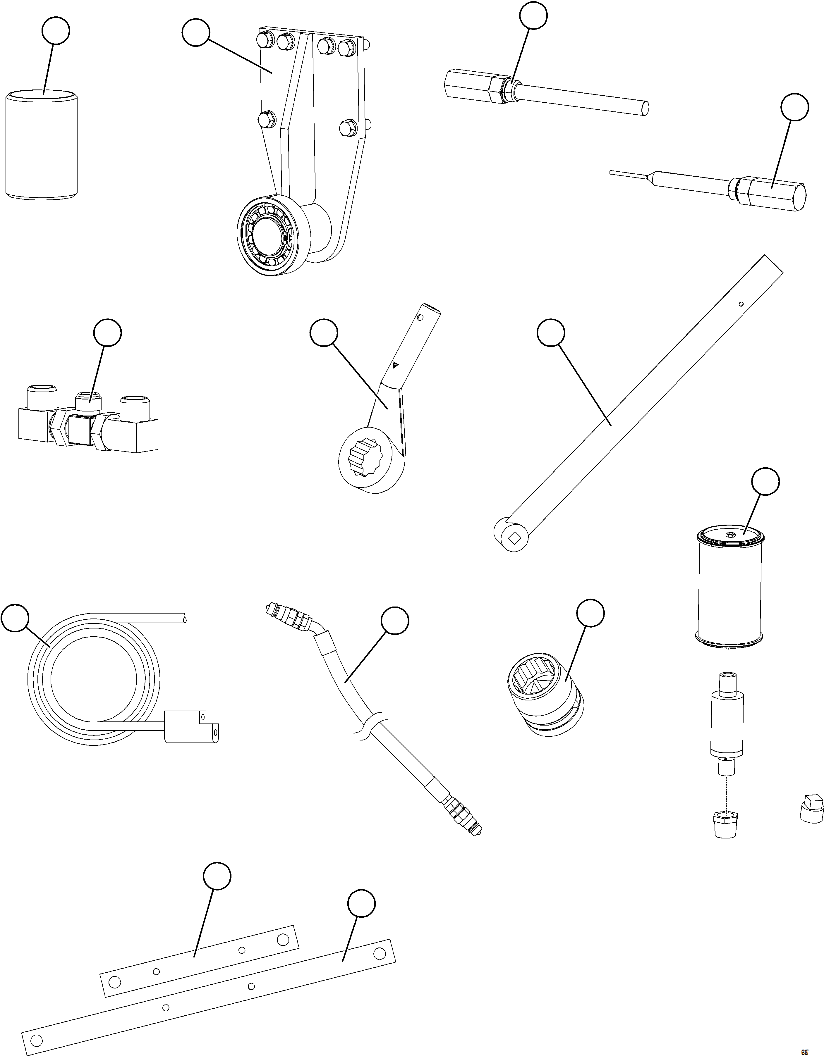 Dump Trucks Komatsu / AFE75-K 980E-5 S/N A50040 - A50041 TOROMOCHO(AFE75-K) / SPECIAL TOOL GROUP(866 : 69327)