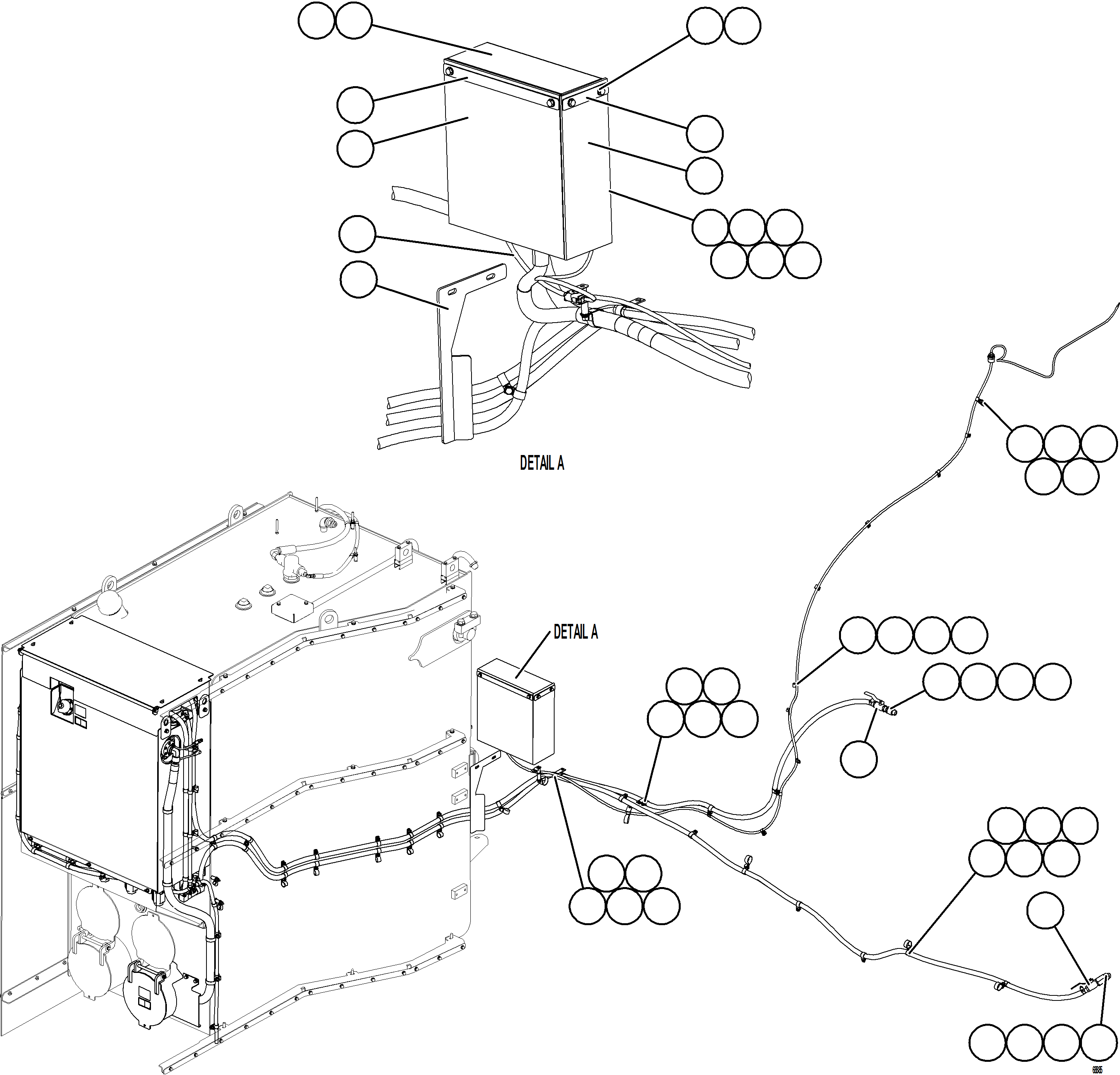 Komatsu parts book diagram for AFE75-M 980E-5 S/N A50044 - A50046, A50048  COPPER MOUNTAIN: DEF SYSTEM WIRING    4/4