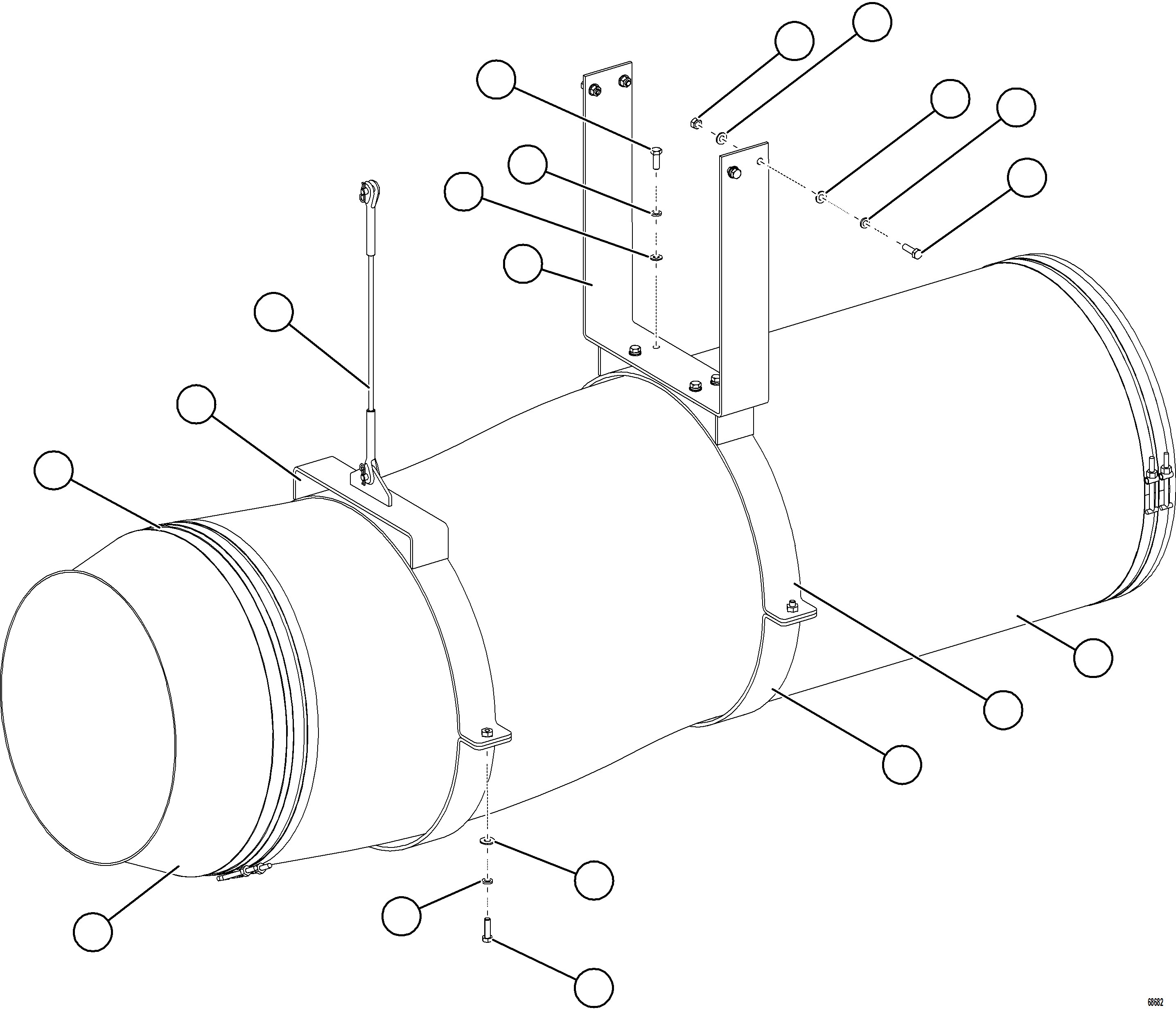 Komatsu parts book diagram for AFE75-M 980E-5 S/N A50044 - A50046, A50048  COPPER MOUNTAIN: REAR AXLE BLOWER HOSE INSTALLATION