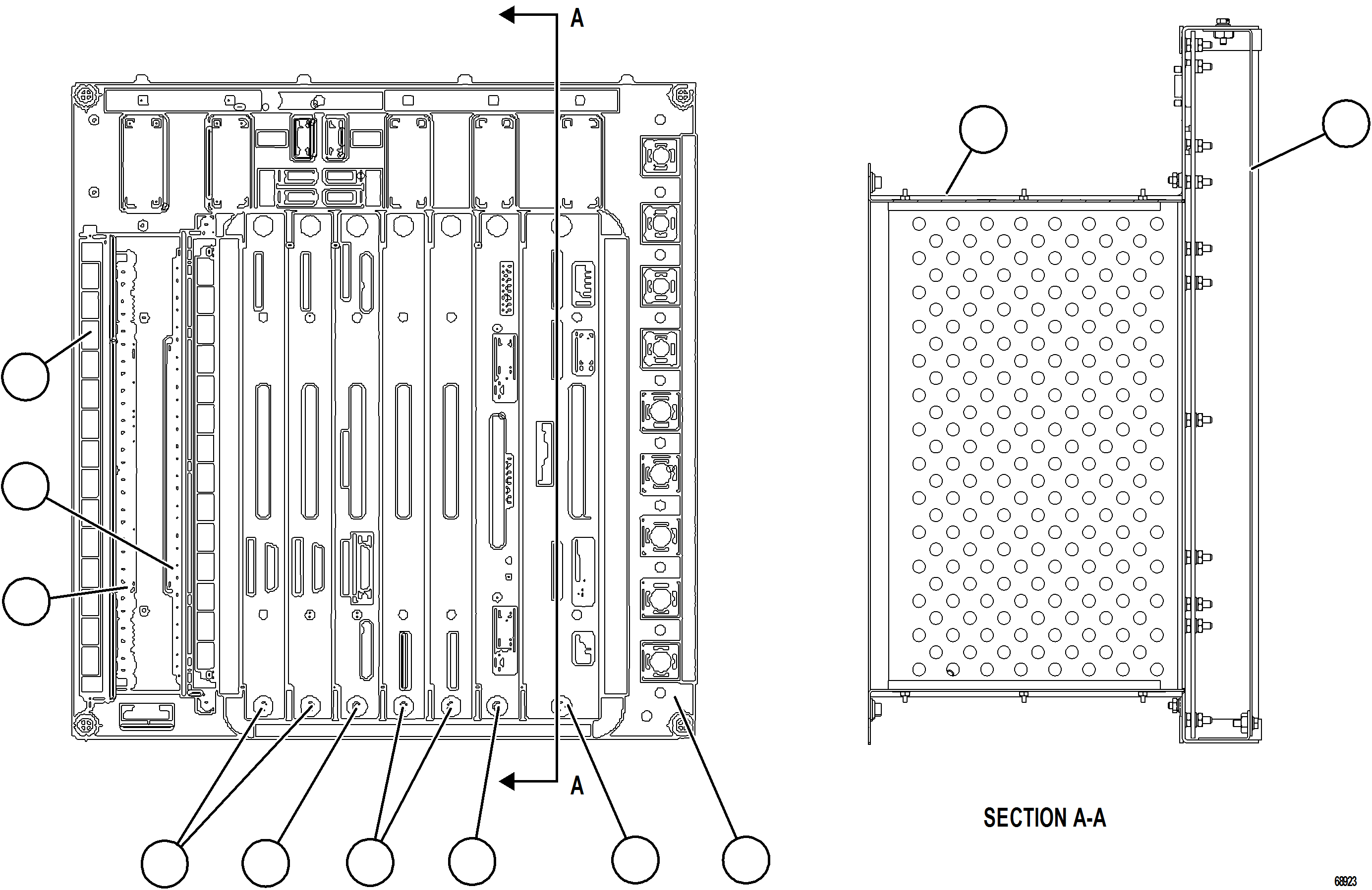 Komatsu parts book diagram for AFE75-M 980E-5 S/N A50044 - A50046, A50048  COPPER MOUNTAIN: ICP PANEL    58B-98-01910