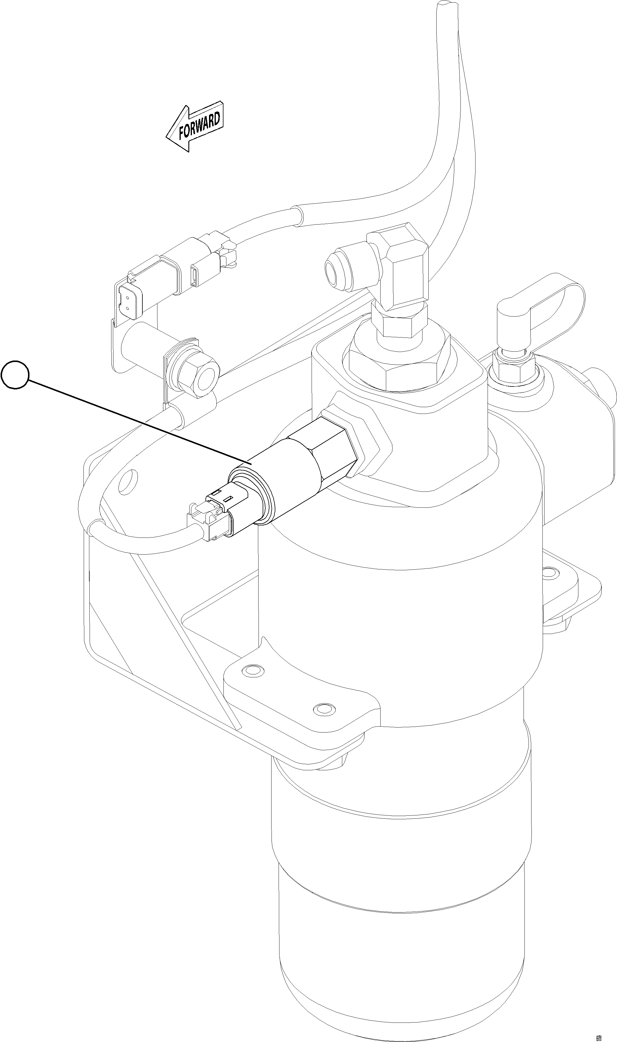 Komatsu parts book diagram for AFE75-R 980E-5 S/N A50054 - A50057  SPENCE: STEERING FILTER PRESSURE SWITCH (SECONDARY)