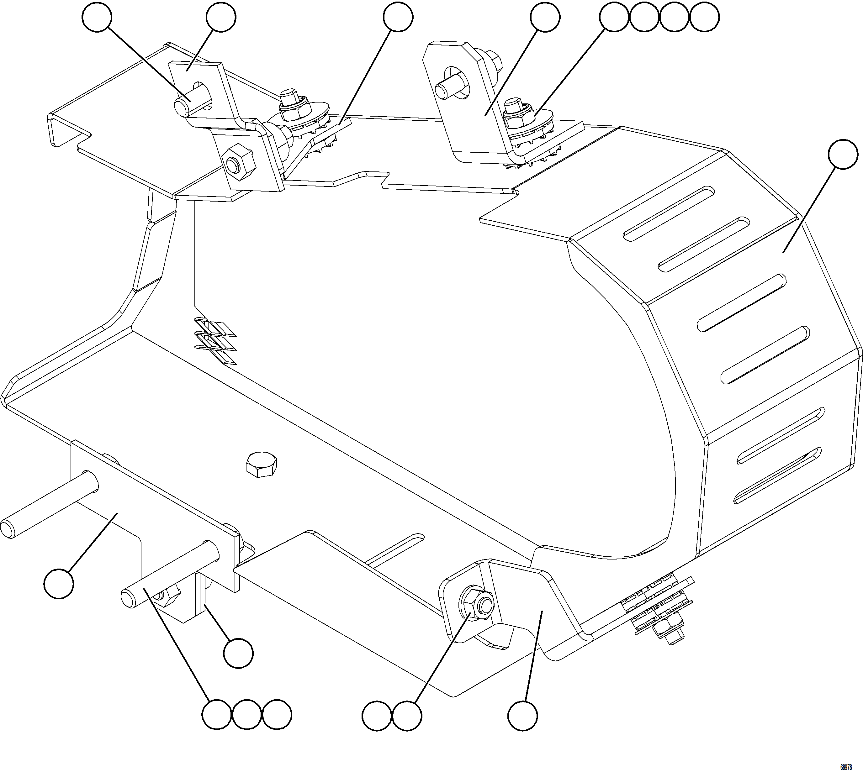 Komatsu parts book diagram for AFE75-R 980E-5 S/N A50054 - A50057  SPENCE: ALTERNATOR GUARD ASSEMBLY