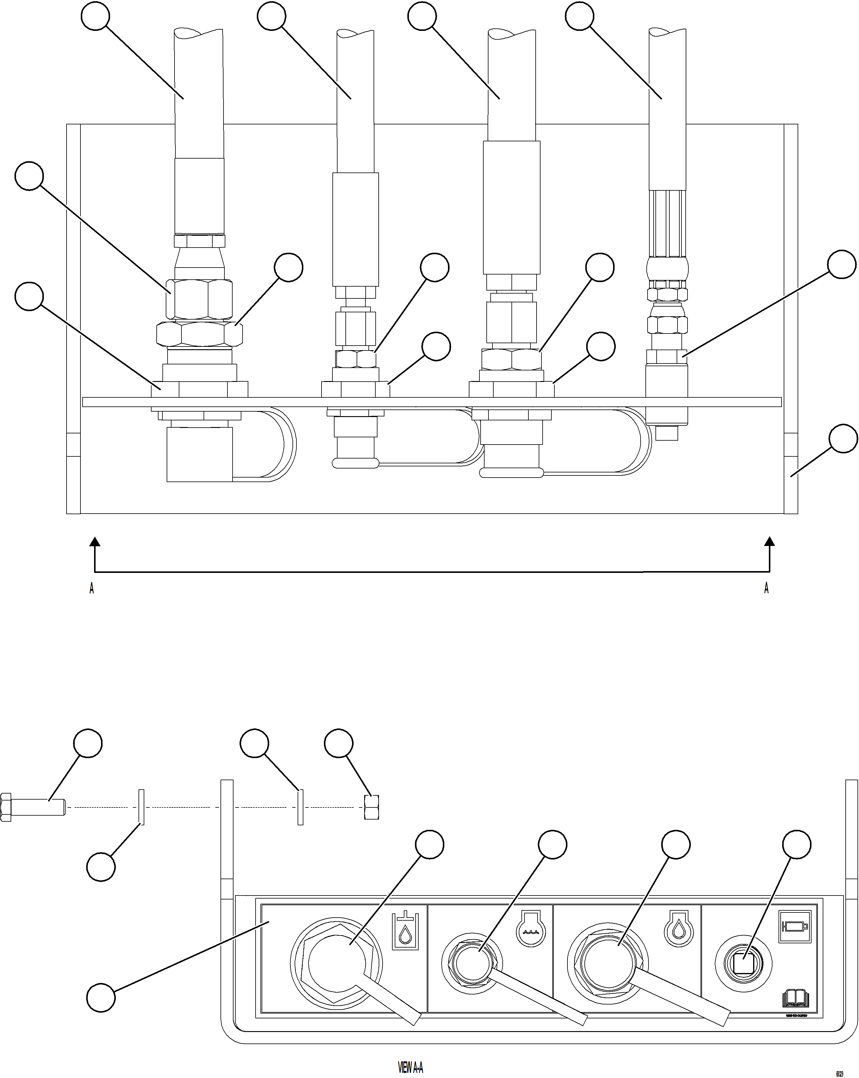 Komatsu parts book diagram for AFE75-R 980E-5 S/N A50054 - A50057  SPENCE: REMOTE SERVICE CENTER    2/2