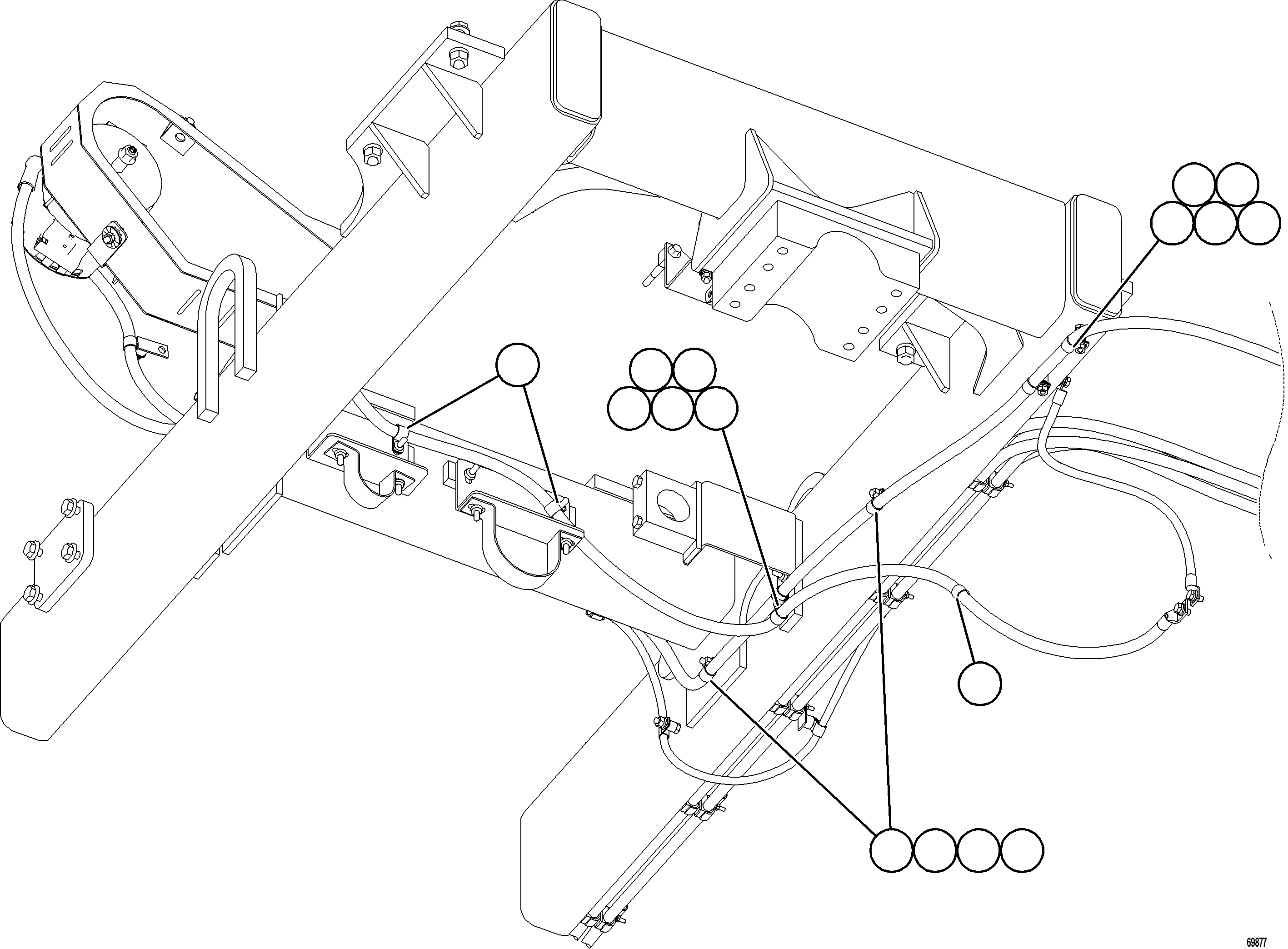 Komatsu parts book diagram for AFE77-AB 830E-5 S/N A50077 - A50078  DOWNER EDI: BATTERY CHARGING ALTERNATOR WIRING    2/2