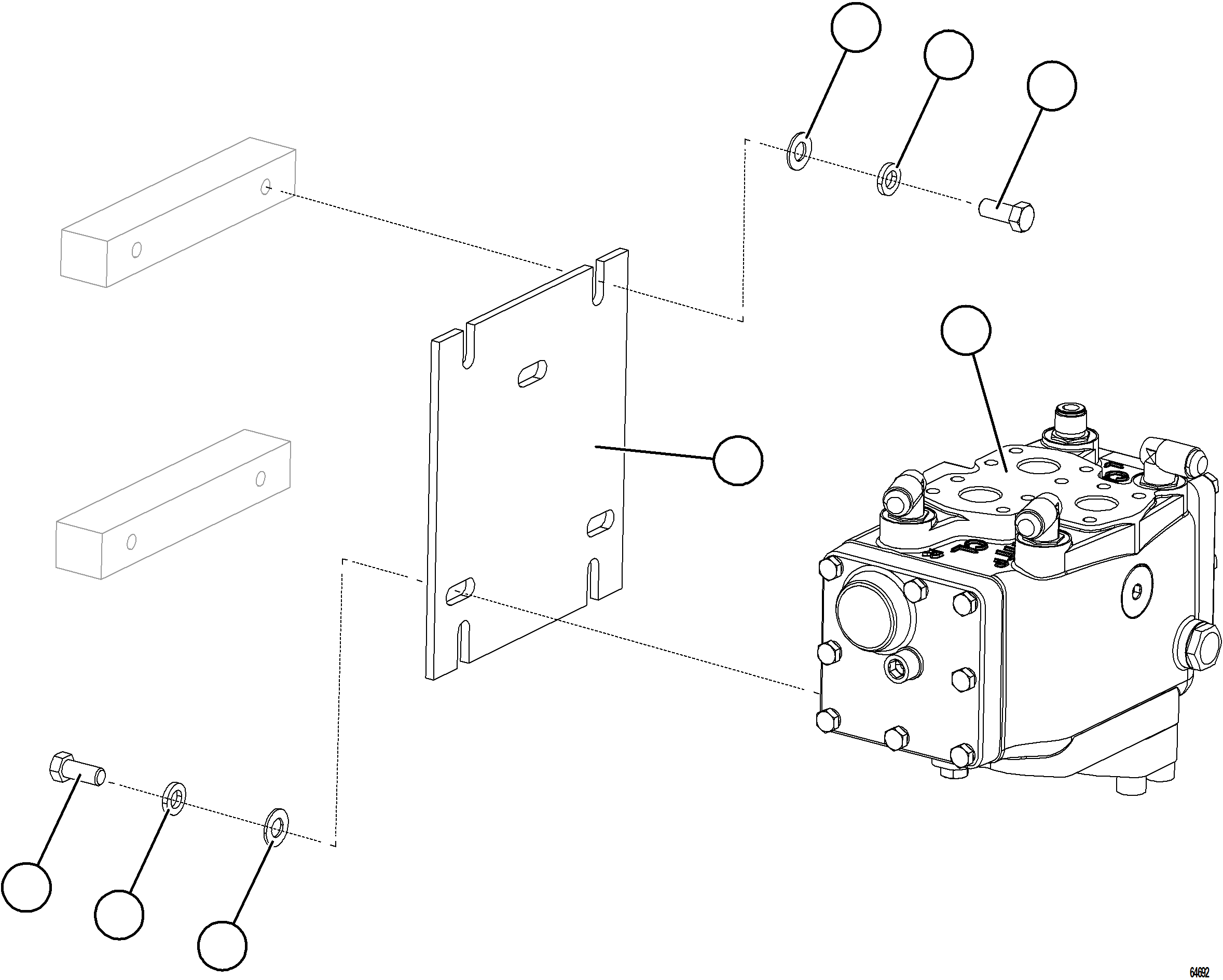Komatsu parts book diagram for AFE77-AB 830E-5 S/N A50077 - A50078  DOWNER EDI: FLOW AMPLIFIER INSTALLATION