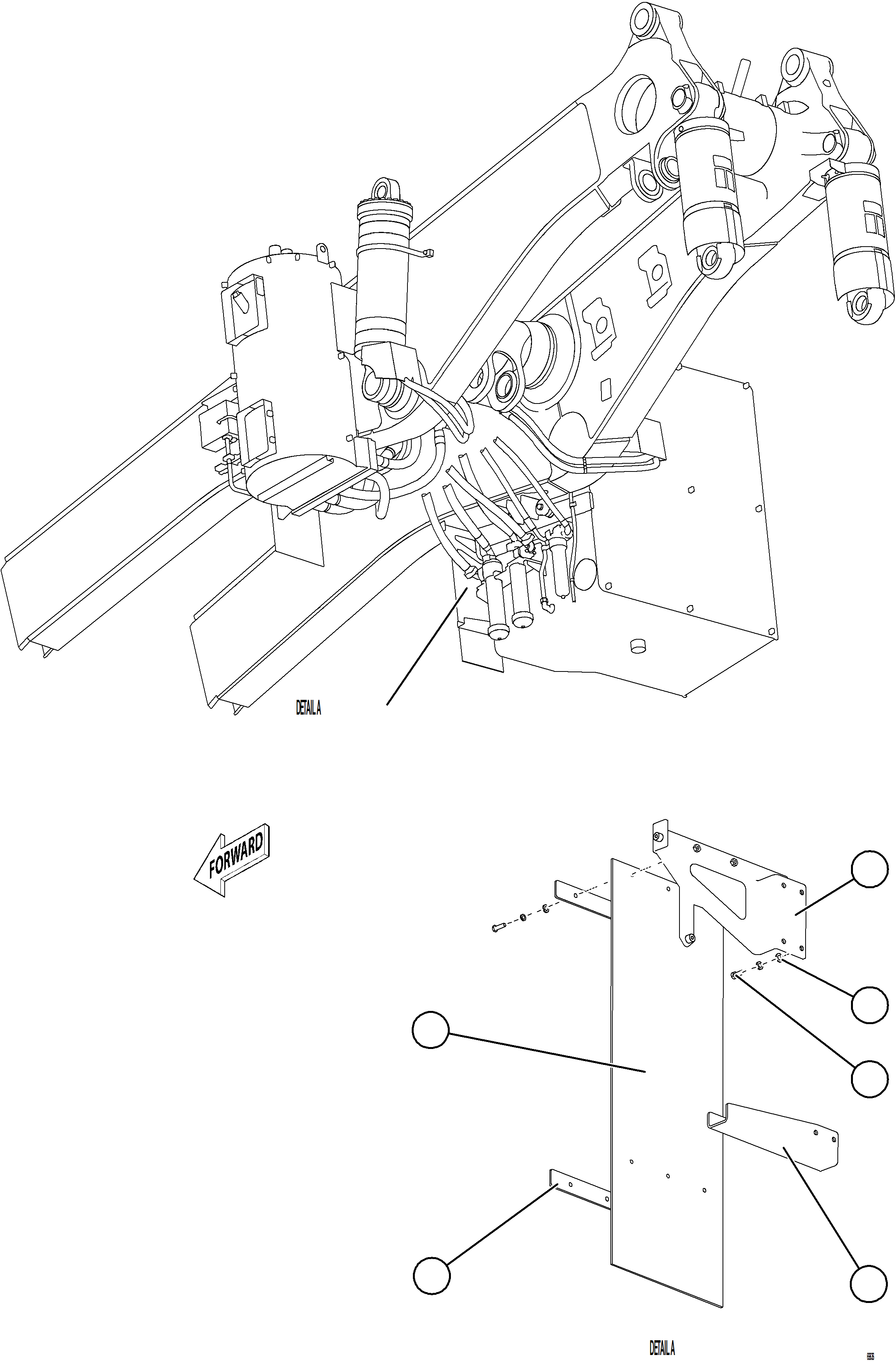 Komatsu parts book diagram for AFE77-AB 830E-5 S/N A50077 - A50078  DOWNER EDI: FUEL TANK MUD FLAPS (STANDARD)