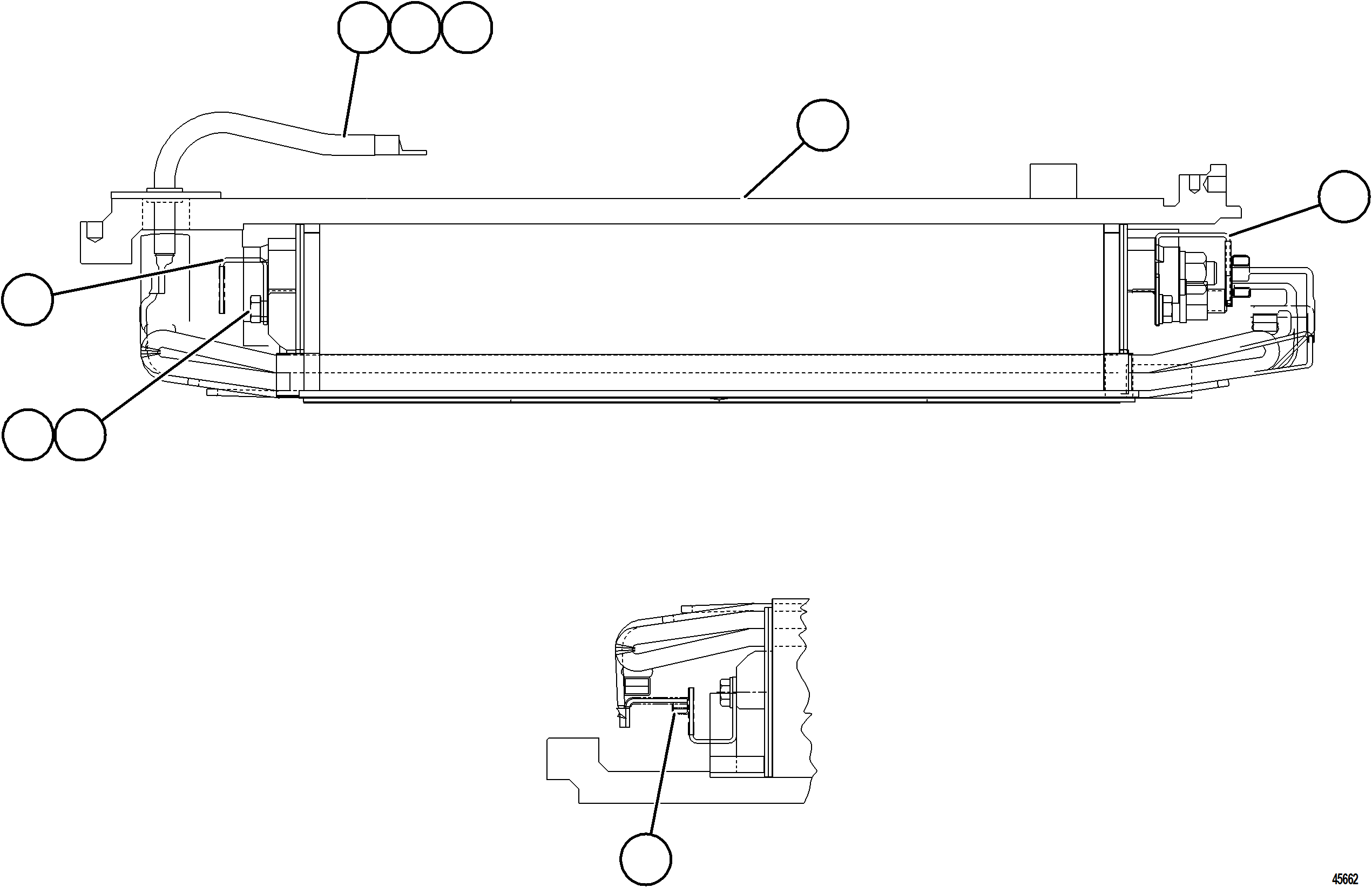 Komatsu parts book diagram for AFE77-AD 830E-5 S/N A50080, A50086  ROBINSON: ALTERNATOR - STATOR ASSEMBLY    58F-43-03160