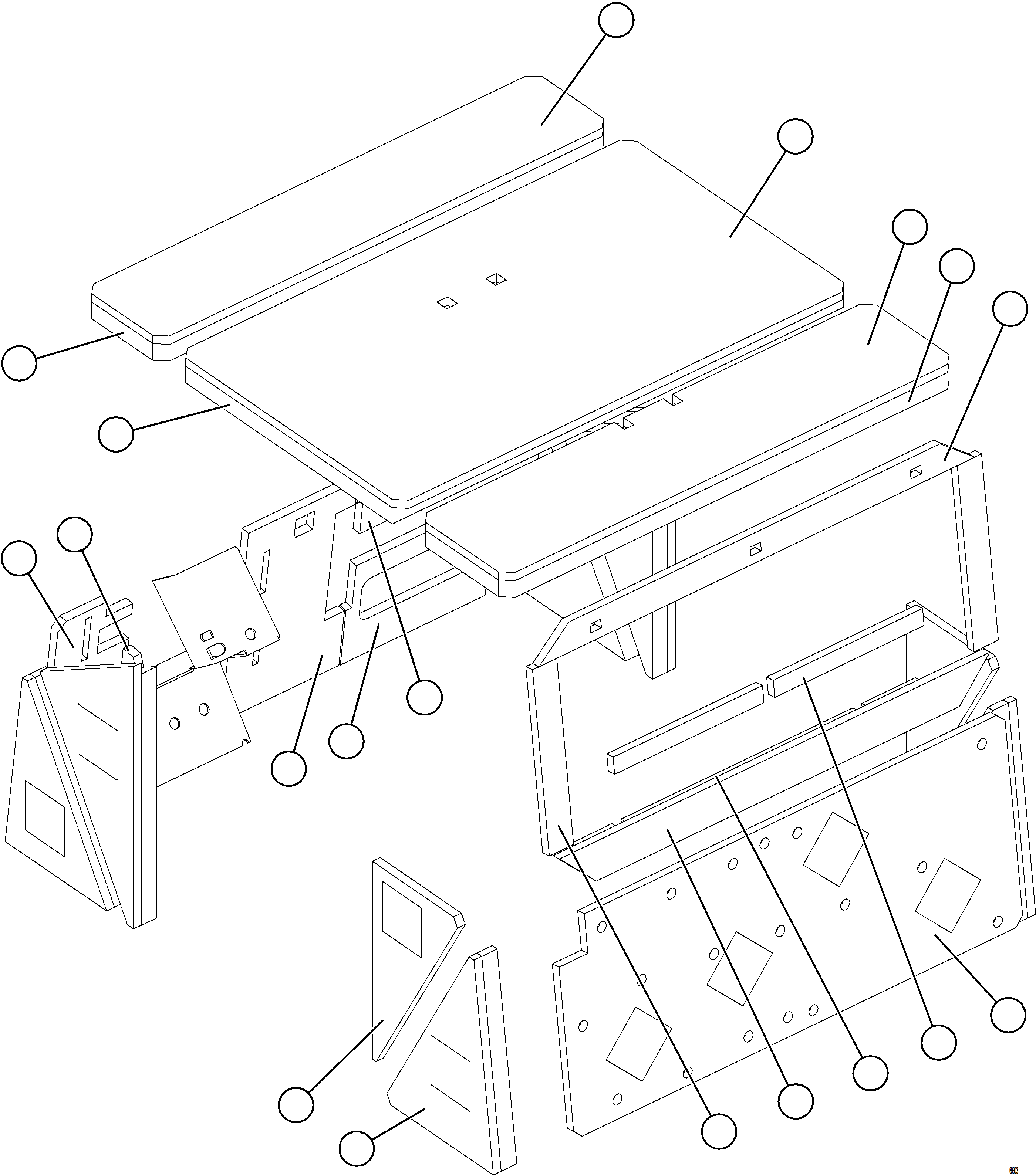 Komatsu parts book diagram for AFE77-AD 830E-5 S/N A50080, A50086  ROBINSON: CAB INSULATION    2/2