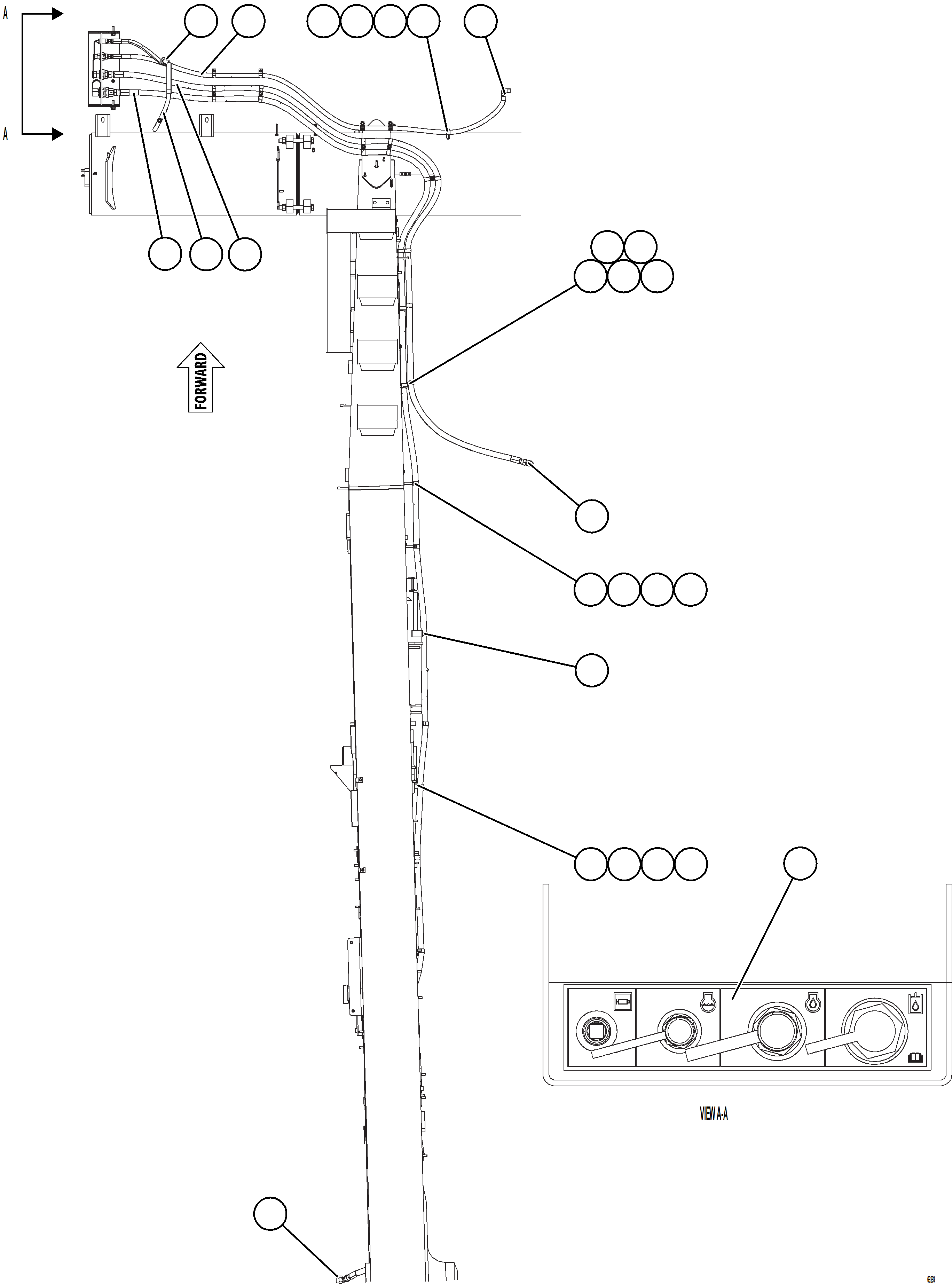 Komatsu parts book diagram for AFE77-AD 830E-5 S/N A50080, A50086  ROBINSON: REMOTE SERVICE CENTER    1/2