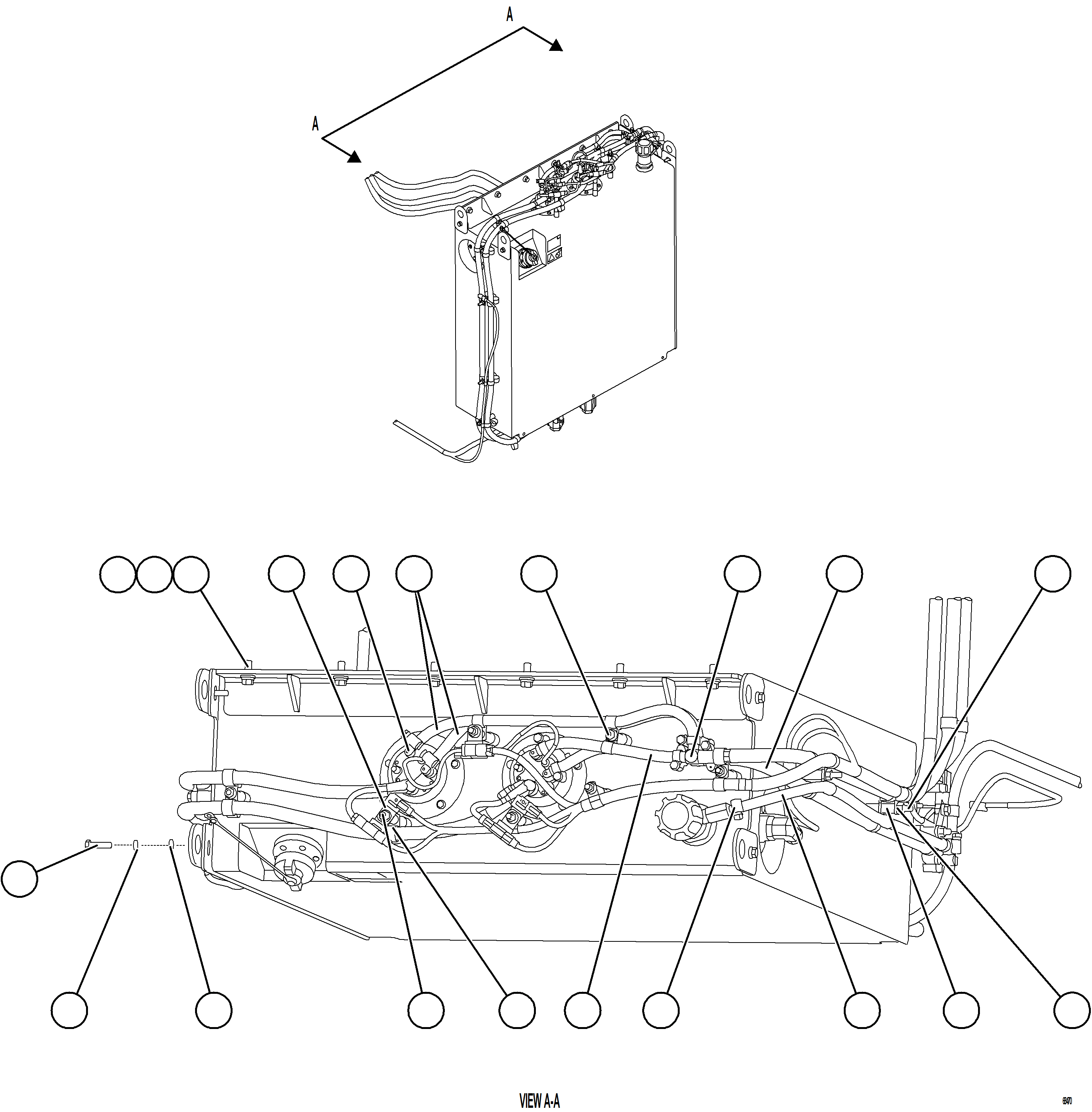 Komatsu parts book diagram for AFE77-D 830E-5 S/N A50007 & A50018  UNITED TACONITE: DEF TANK INSTALLATION AND PIPING    3/5