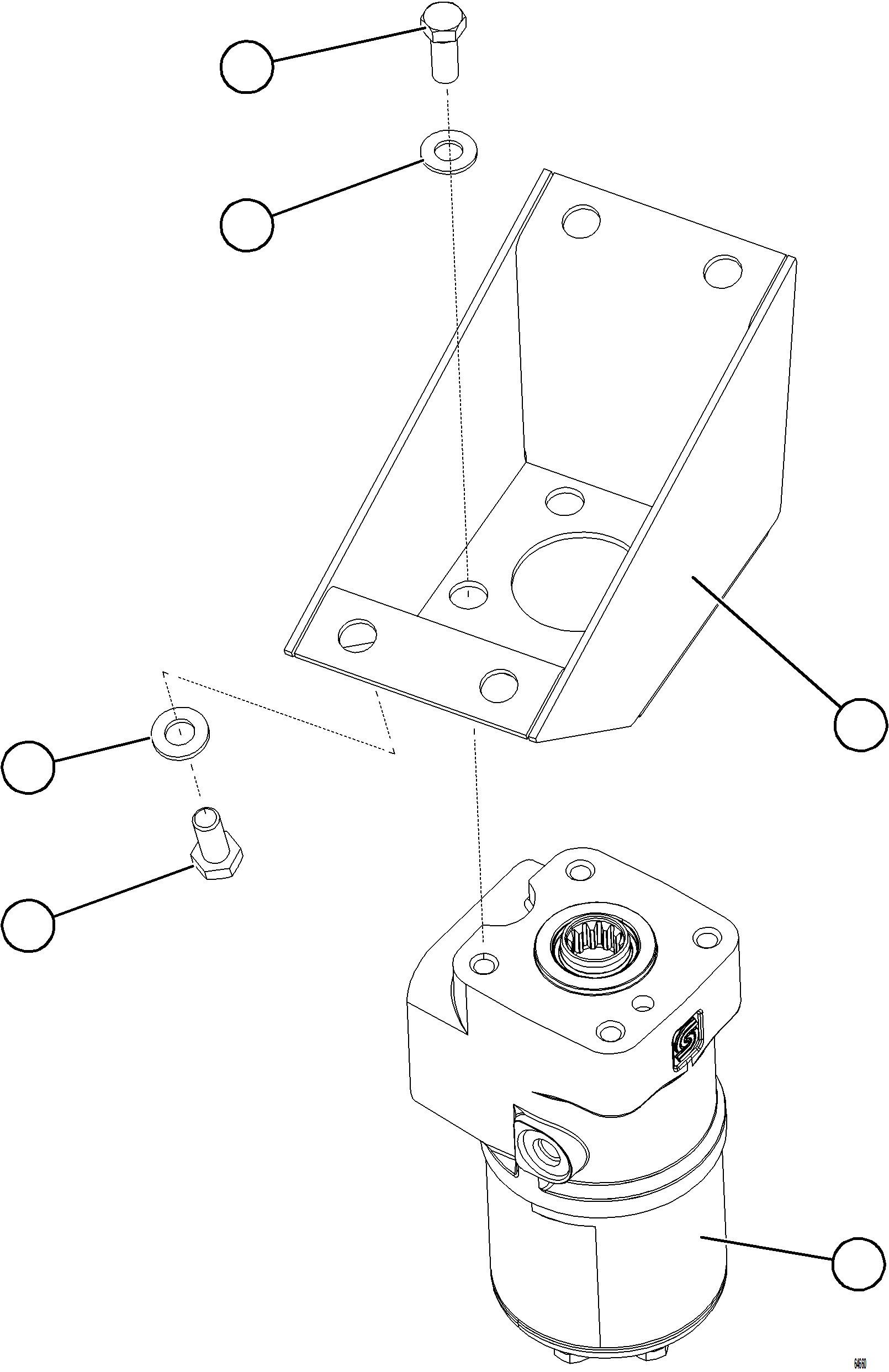 Komatsu parts book diagram for AFE77-D 830E-5 S/N A50007 & A50018  UNITED TACONITE: STEERING CONTROL UNIT INSTALLATION