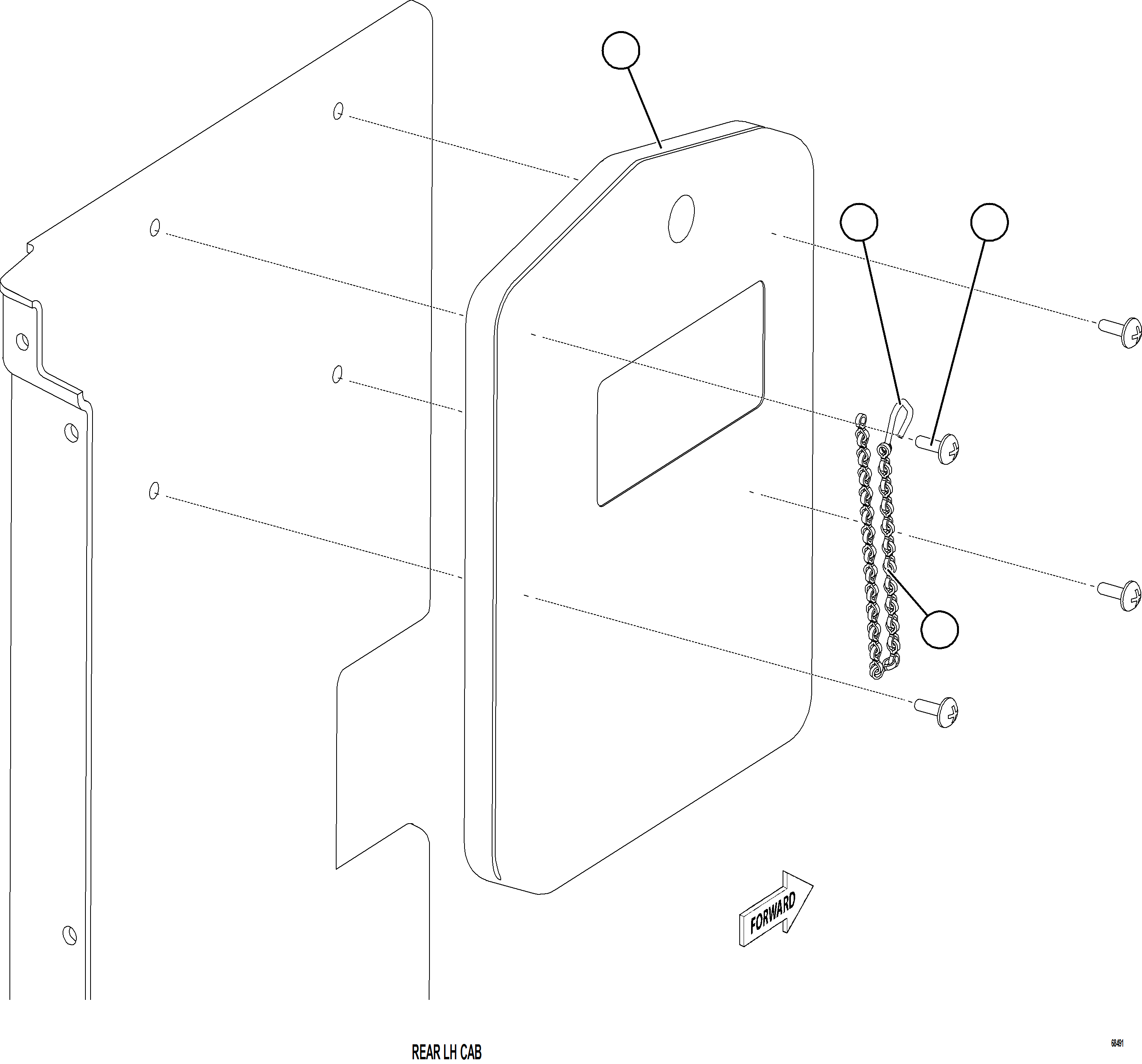 Komatsu parts book diagram for AFE77-D 830E-5 S/N A50007 & A50018  UNITED TACONITE: MANUAL HOLDER