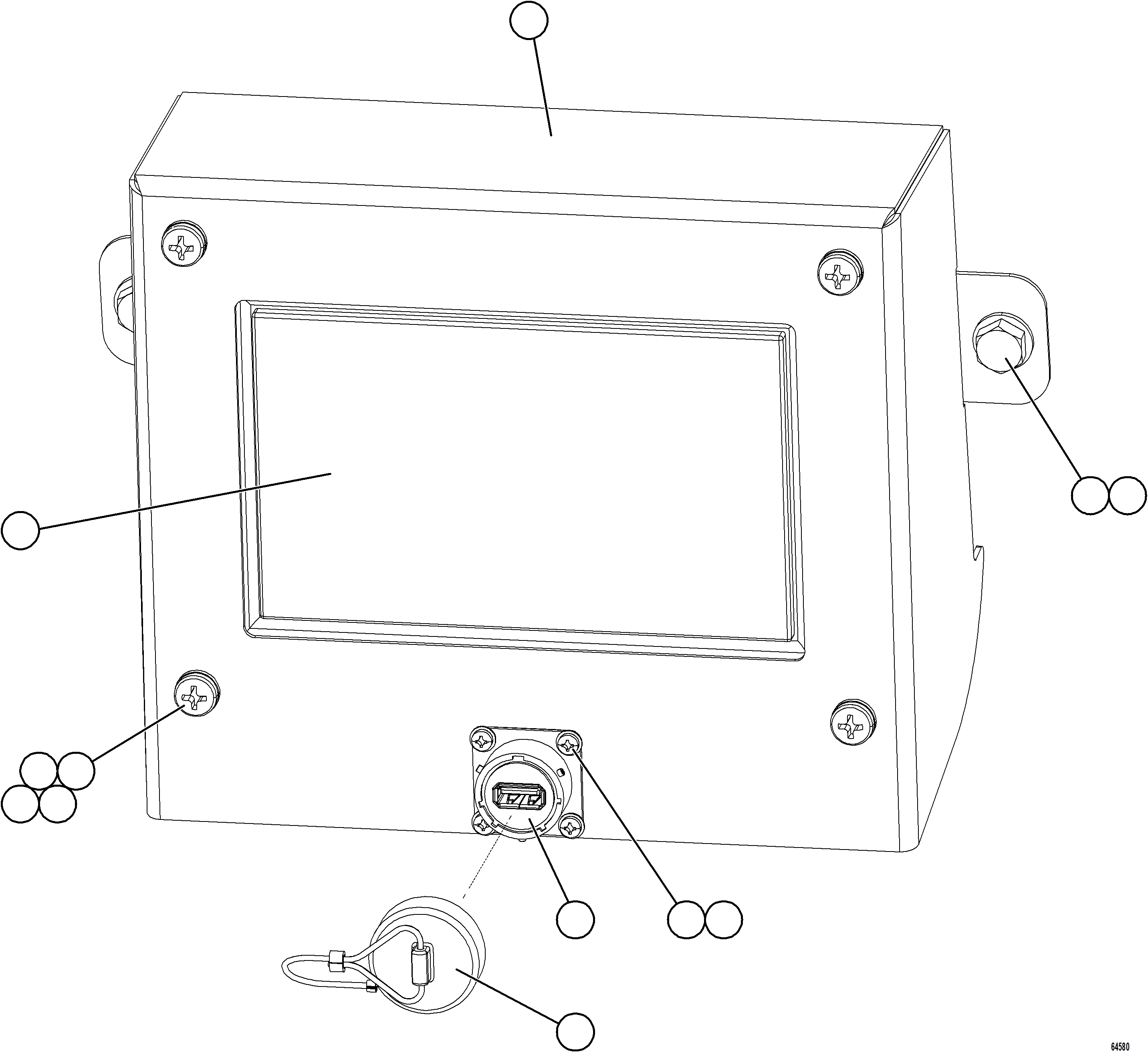 Komatsu parts book diagram for AFE77-D 830E-5 S/N A50007 & A50018  UNITED TACONITE: VID PANEL INSTALLATION
