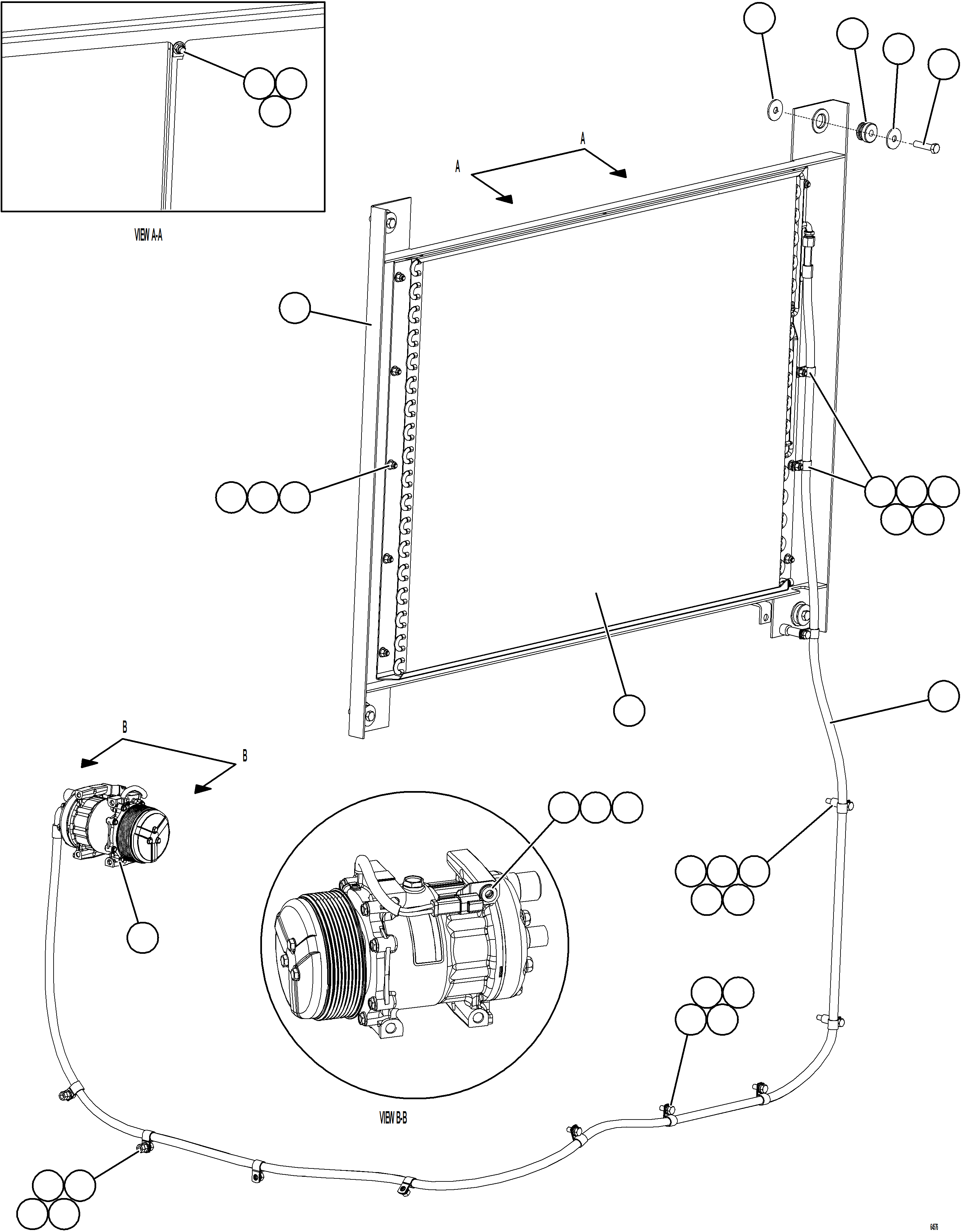 Komatsu parts book diagram for AFE77-D 830E-5 S/N A50007 & A50018  UNITED TACONITE: AIR CONDITIONING    2/3