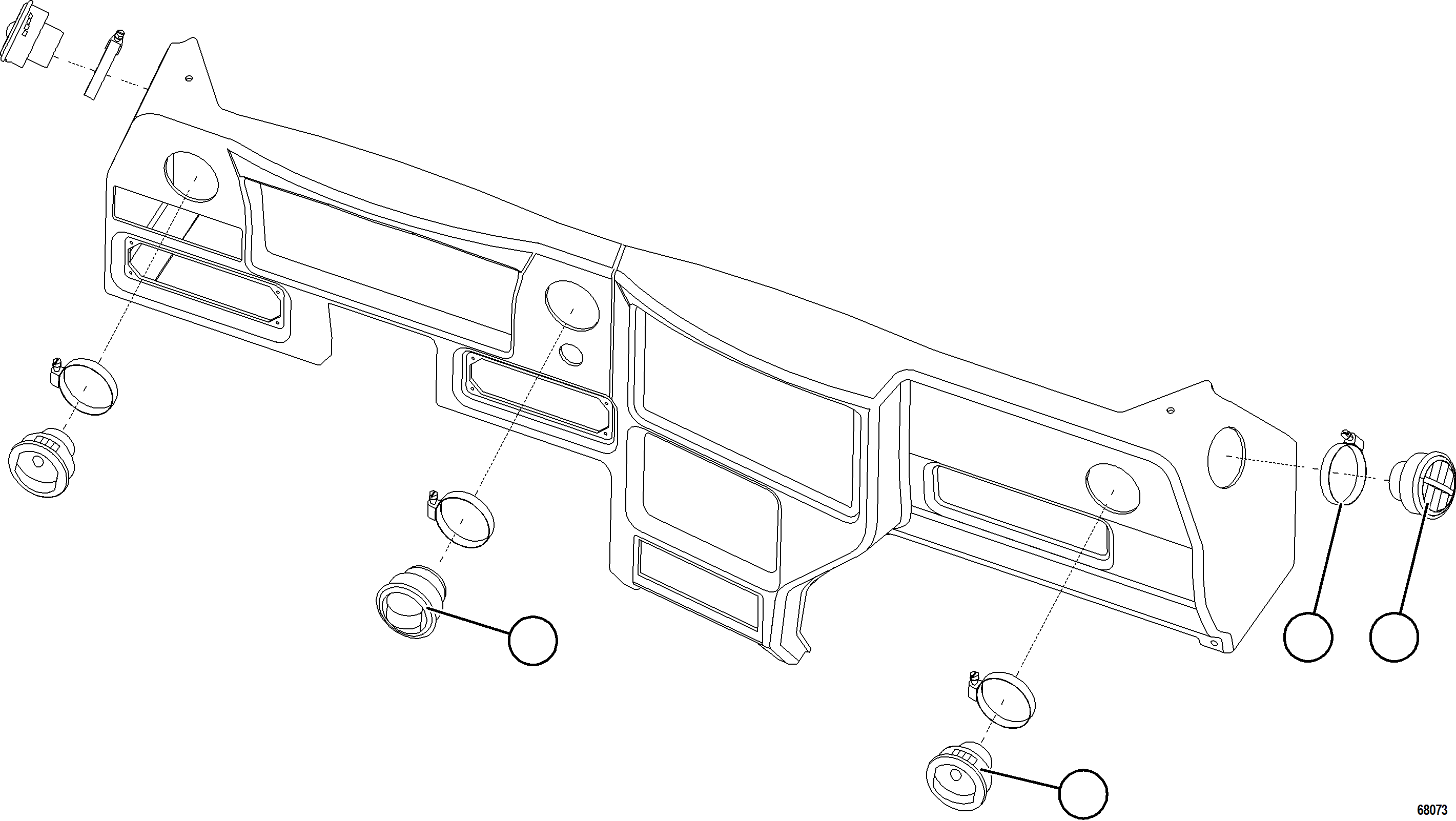 Komatsu parts book diagram for AFE77-D 830E-5 S/N A50007 & A50018  UNITED TACONITE: HVAC VENTS