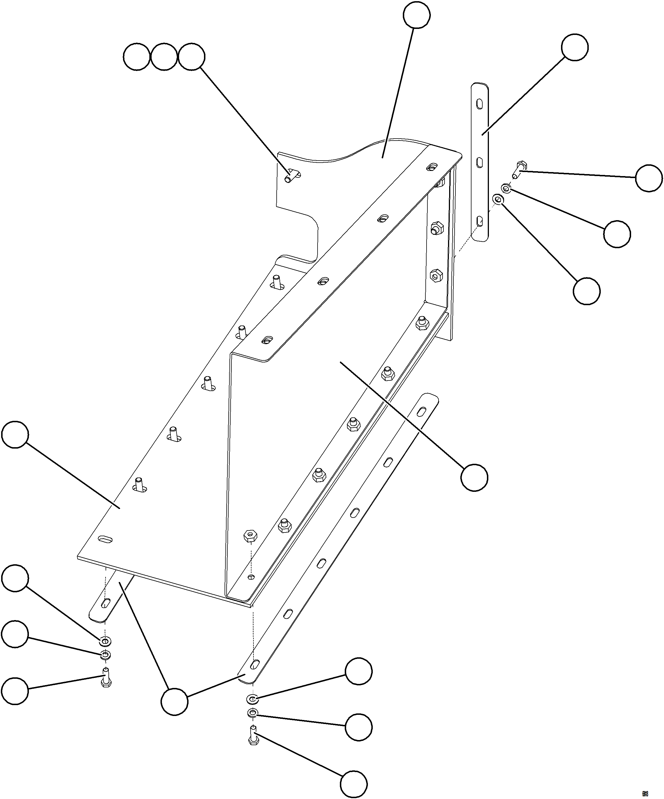 Komatsu parts book diagram for AFE77-D 830E-5 S/N A50007 & A50018  UNITED TACONITE: BODY MUD FLAPS