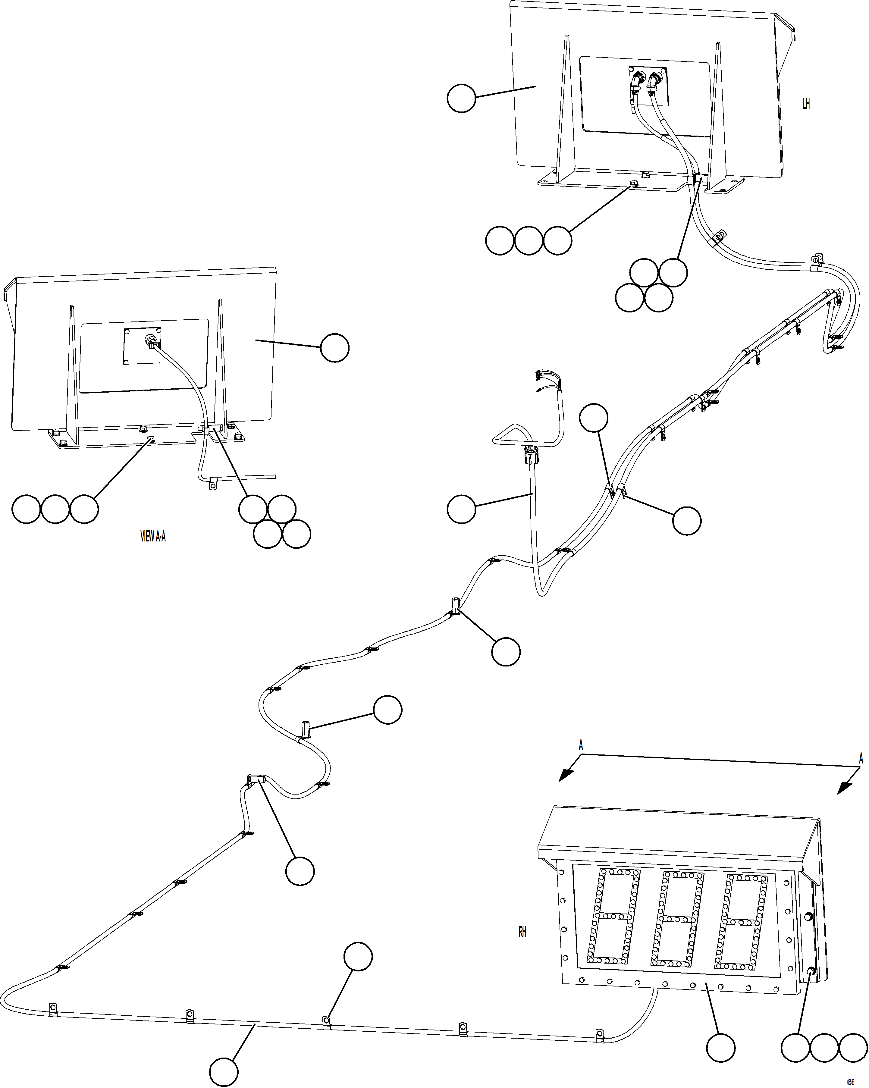 Komatsu parts book diagram for AFE77-D 830E-5 S/N A50007 & A50018  UNITED TACONITE: PLM SCOREBOARD