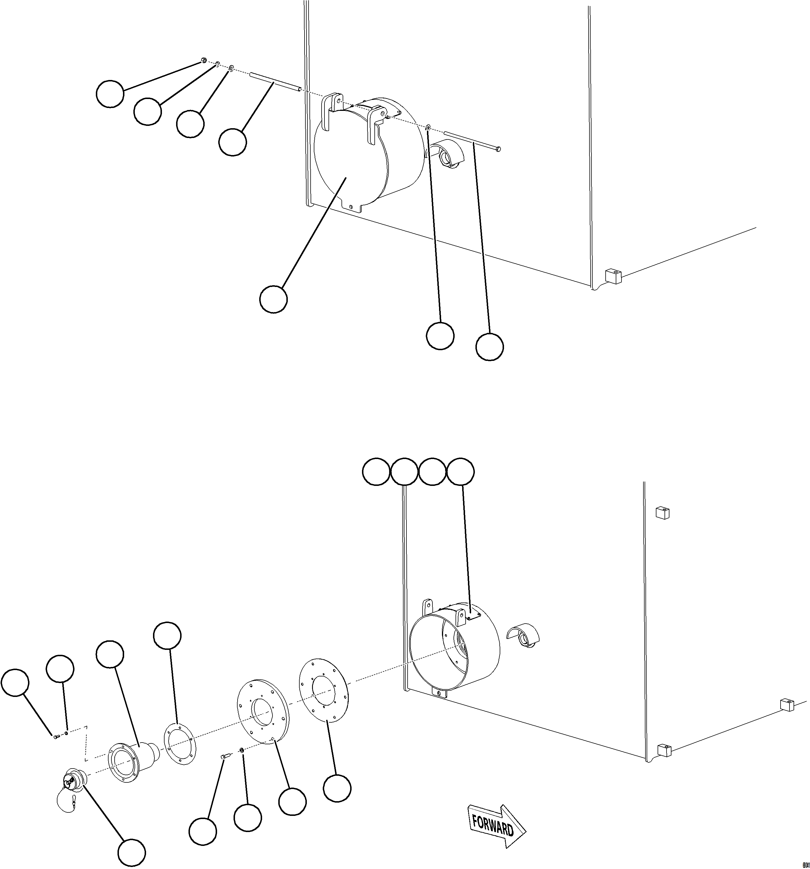 Dump Trucks Komatsu / AFE77-H 830E-5 S/N A50020 - A50021, A50023, A50027 TACORA(AFE77-H) / FUEL TANK QUICK FILL - RH(066 : 68041)