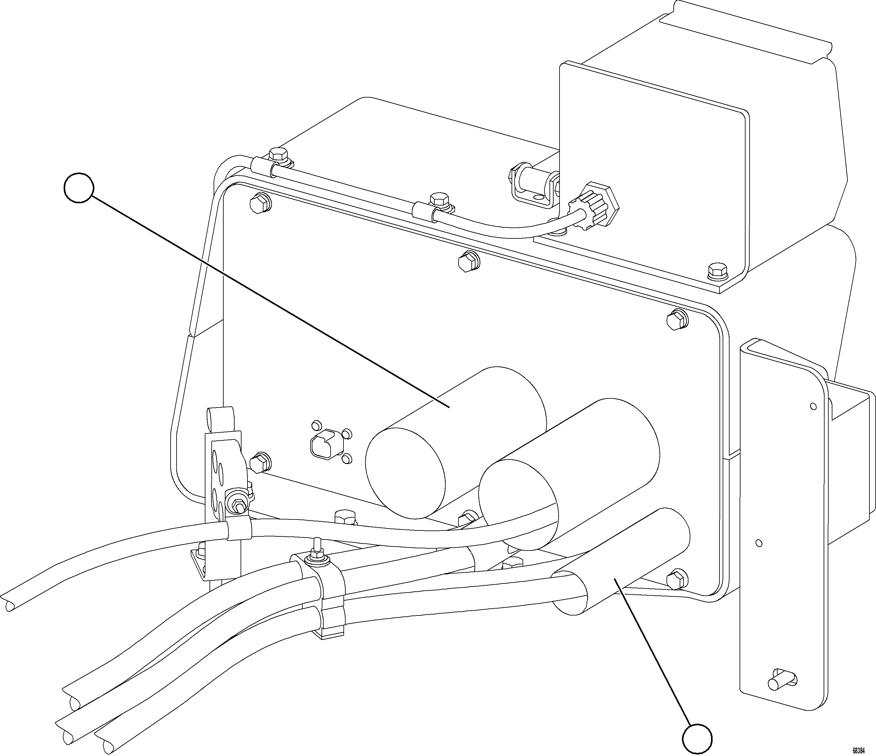 Dump Trucks Komatsu / AFE77-H 830E-5 S/N A50020 - A50021, A50023, A50027 TACORA(AFE77-H) / ISOLATION BOX REAR(104 : 68384)