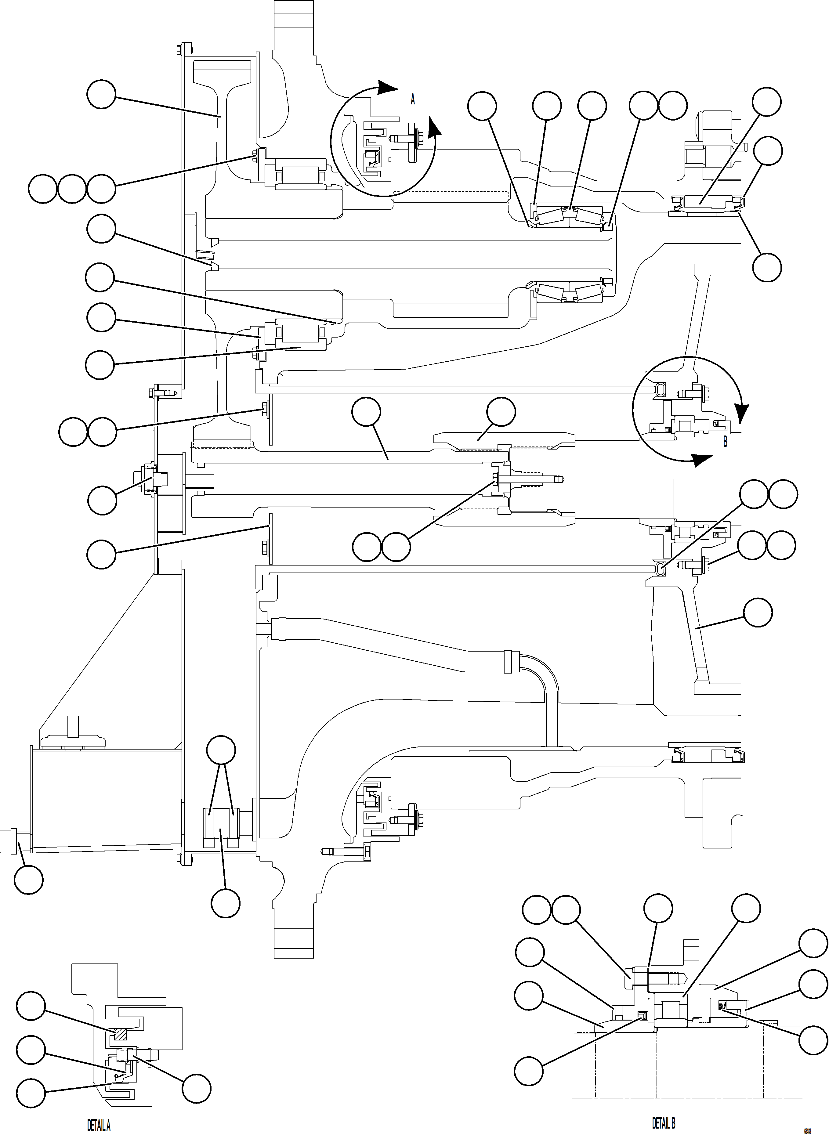 Dump Trucks Komatsu / AFE77-H 830E-5 S/N A50020 - A50021, A50023, A50027 TACORA(AFE77-H) / WHEEL MOTOR    4/8    58E-22-00401(236 : 68483)