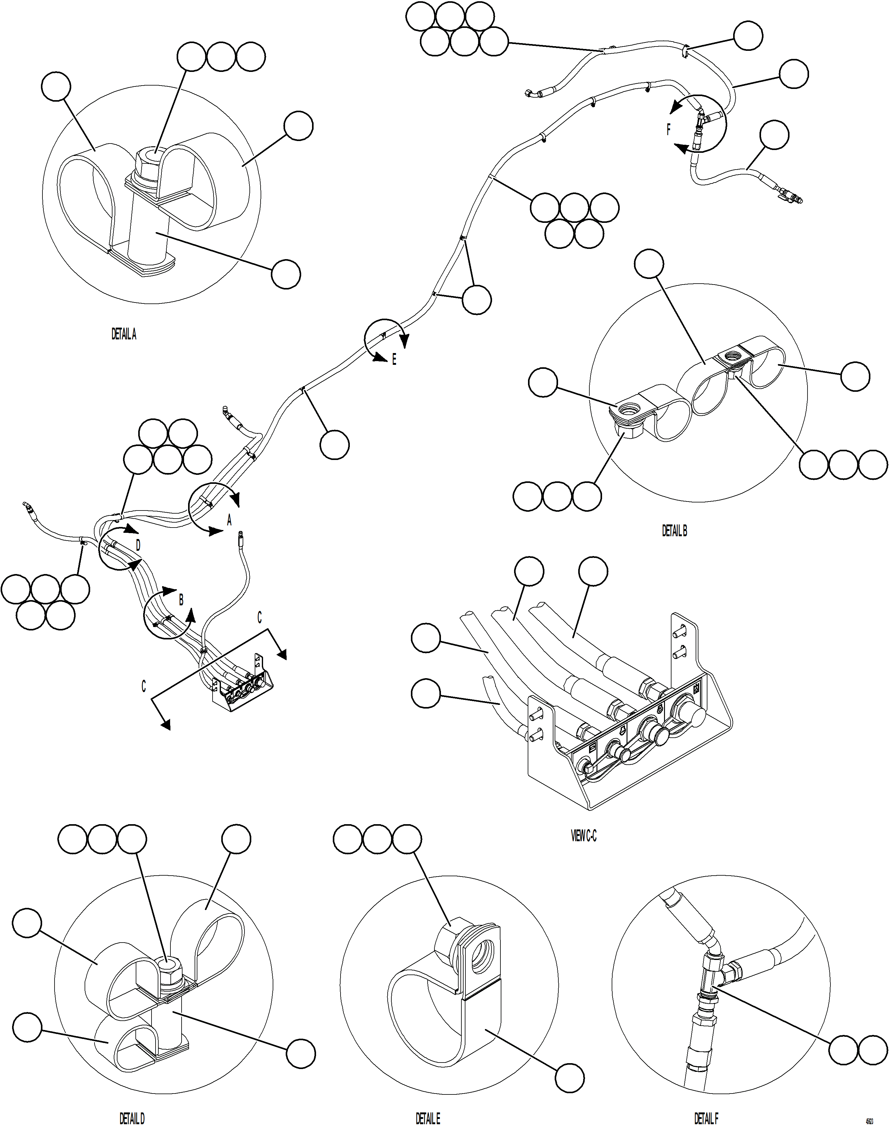 Dump Trucks Komatsu / AFE77-H 830E-5 S/N A50020 - A50021, A50023, A50027 TACORA(AFE77-H) / LH SERVICE CENTER - FILL/EVAC    1/2 (S/N A50027)(728 : 45623)