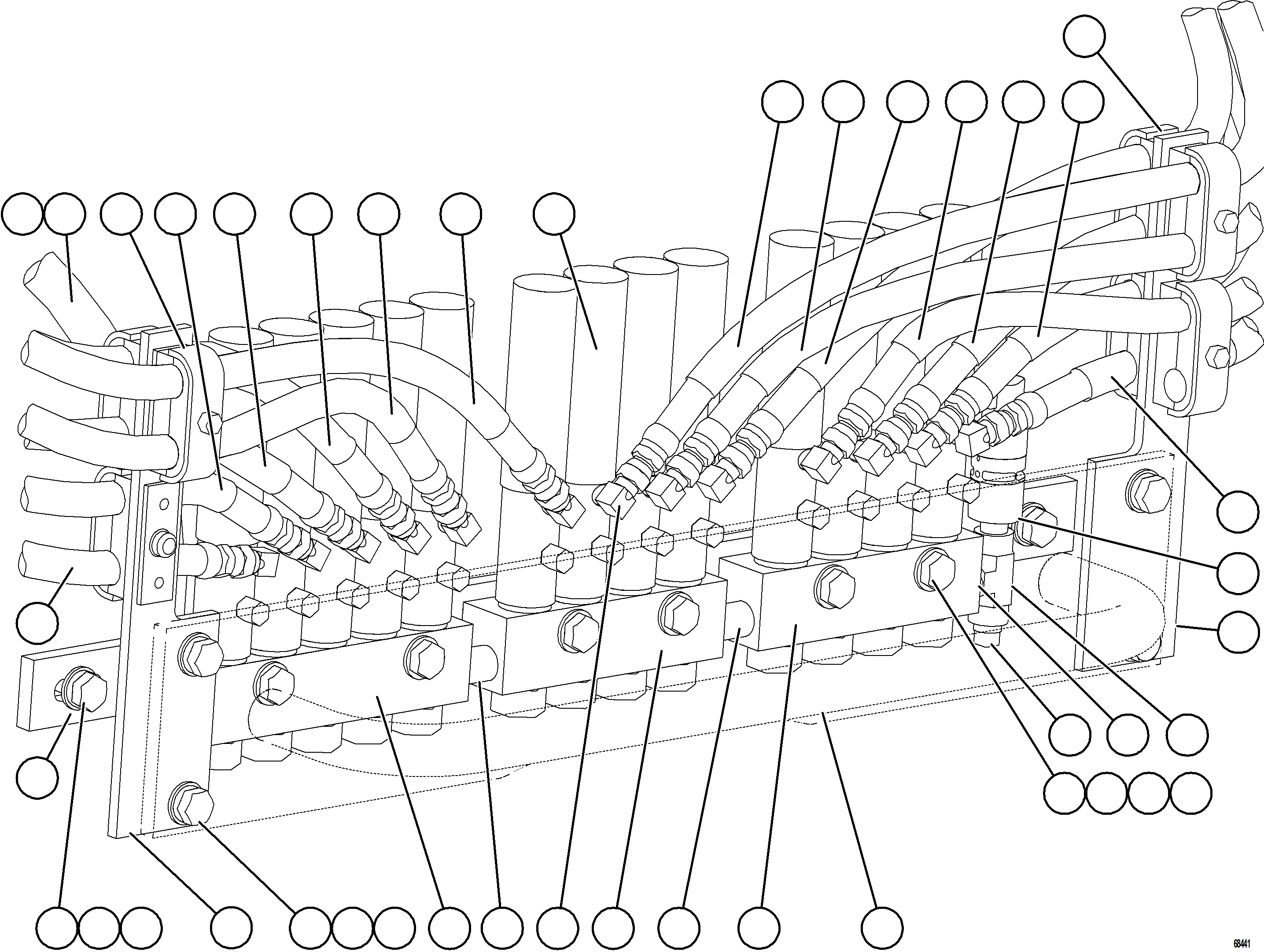 Dump Trucks Komatsu / AFE77-H 830E-5 S/N A50020 - A50021, A50023, A50027 TACORA(AFE77-H) / AUTOMATIC LUBRICATION SYSTEM - REAR AXLE    1/2(760 : 68441)