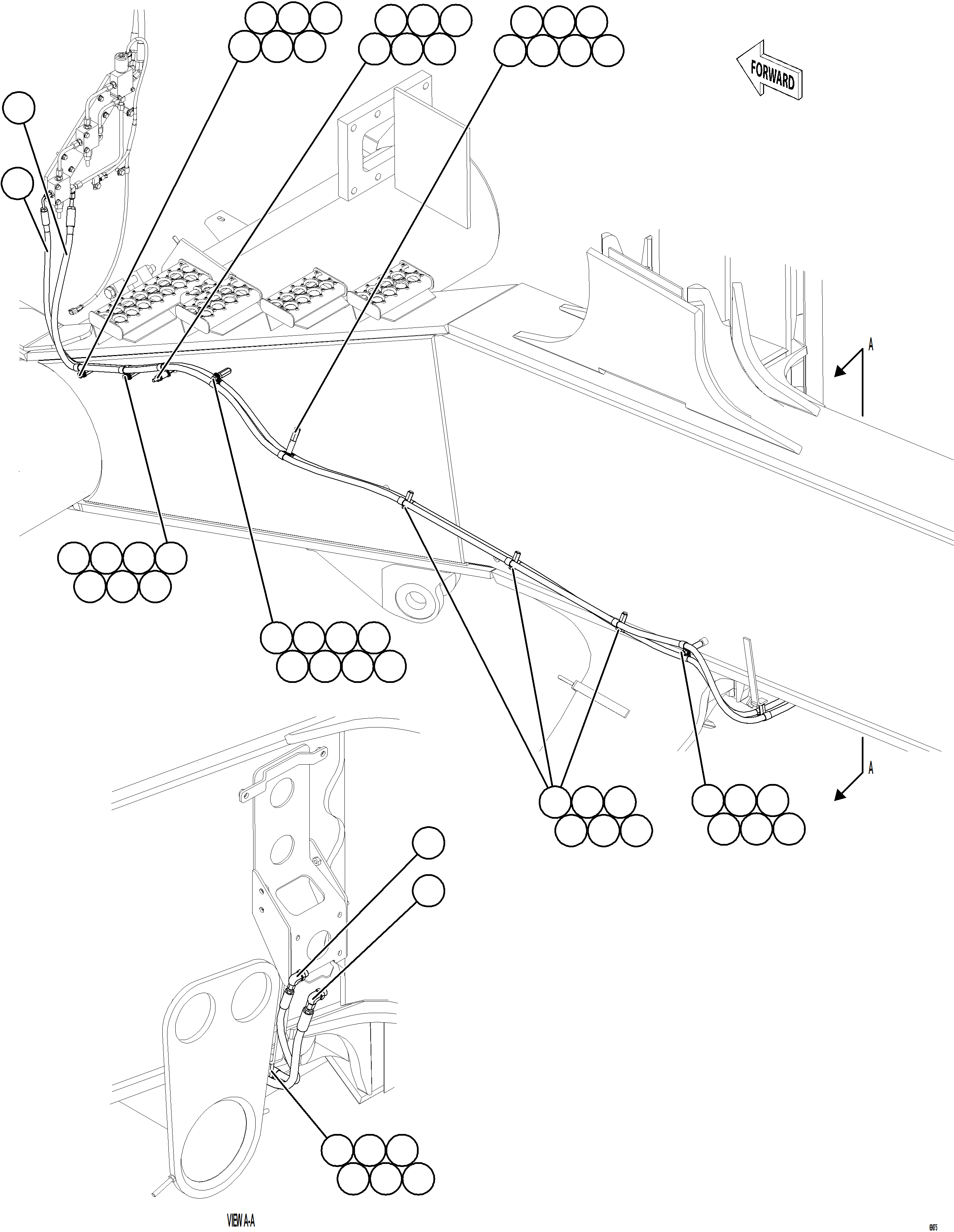 Dump Trucks Komatsu / AFE77-L 830E-5 S/N A50034 - A50038, A50041 - A50042  BOLIDEN(AFE77-L) / SHUTTER HOSES(800 : 69075)