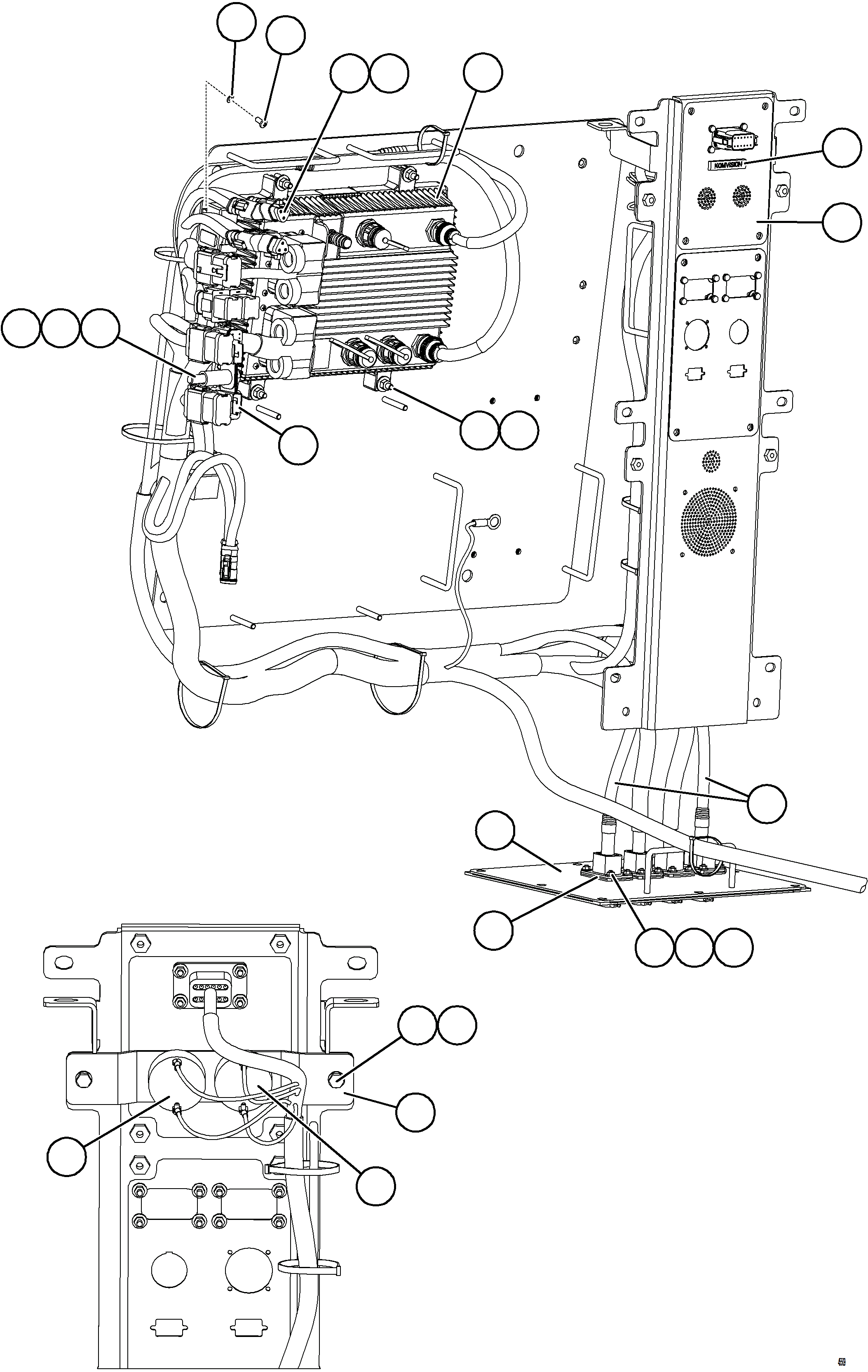 Dump Trucks Komatsu / AFE77-L 830E-5 S/N A50034 - A50038, A50041 - A50042  BOLIDEN(AFE77-L) / KOMVISION CONTROLLER BOX(812 : 45509)