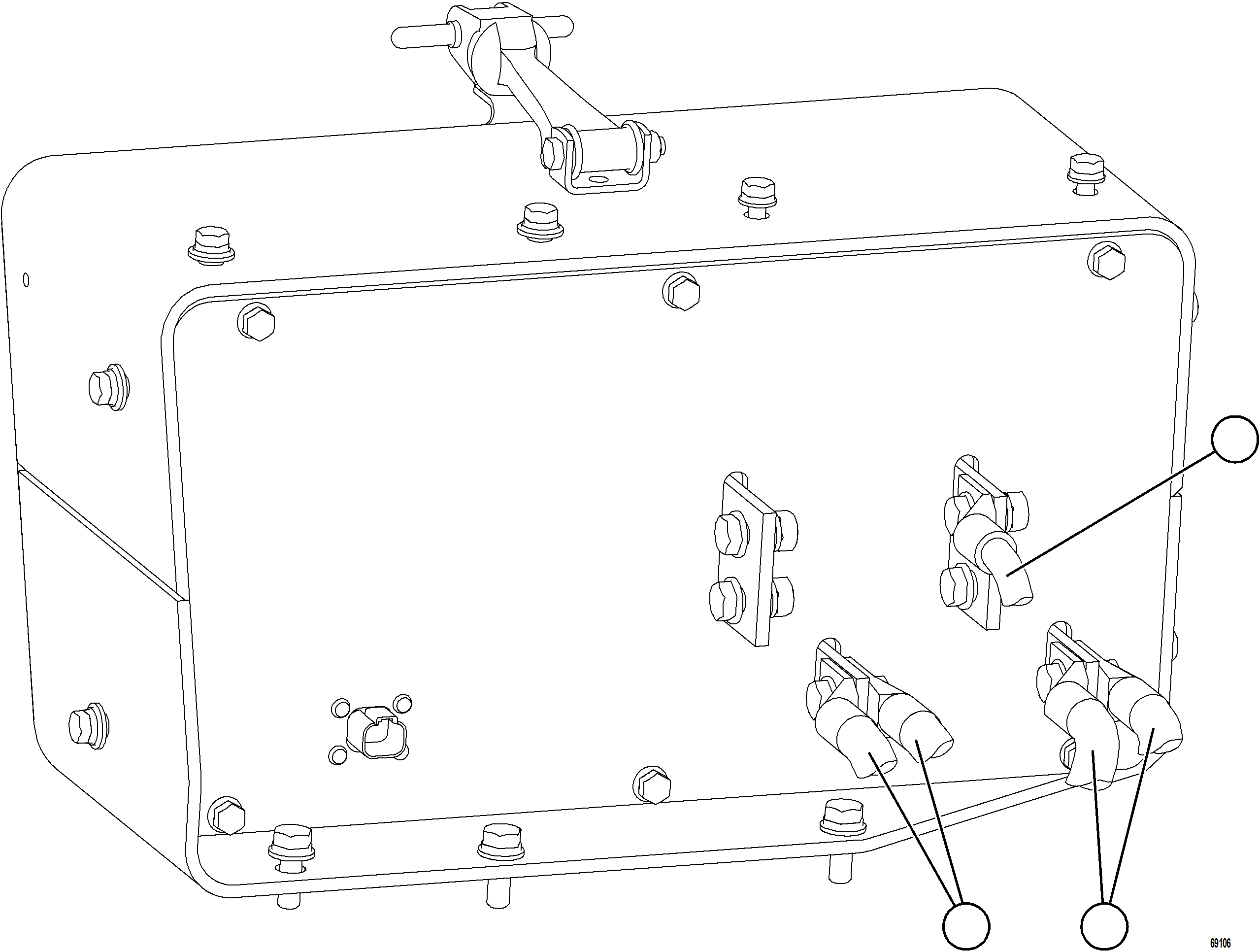 Dump Trucks Komatsu / AFE77-U 830E-5 S/N A50066 - A50067  COPPER MOUNTAIN(AFE77-U) / ISOLATION BOX WIRING    2/2(104 : 69106)