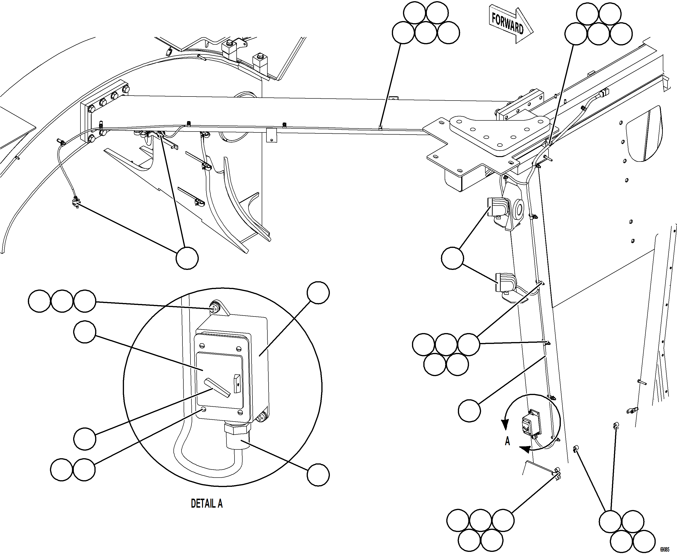 Dump Trucks Komatsu / AFE77-U 830E-5 S/N A50066 - A50067  COPPER MOUNTAIN(AFE77-U) / LH ENGINE BAY LIGHTS(122 : 69085)