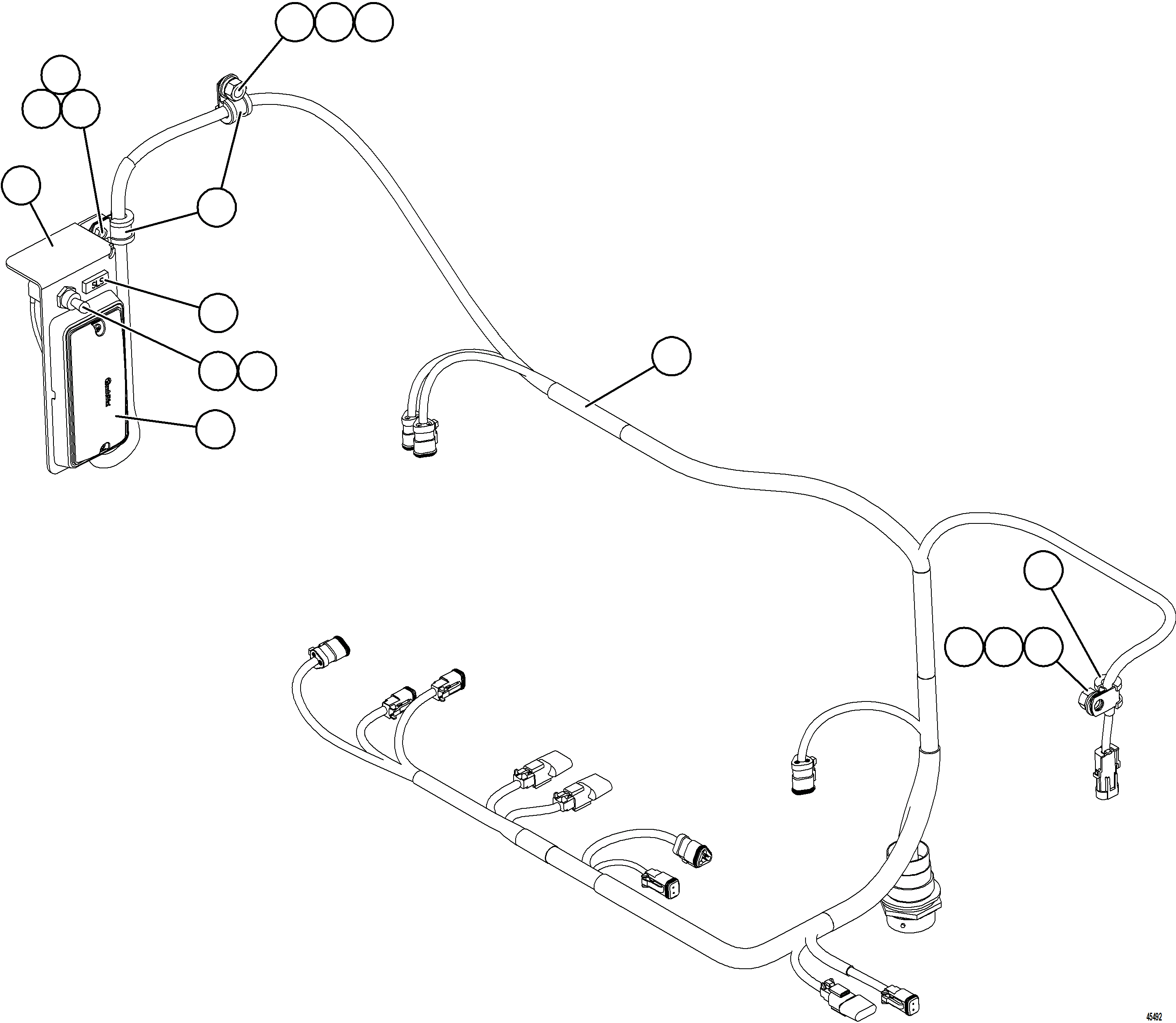 Dump Trucks Komatsu / AFE77-U 830E-5 S/N A50066 - A50067  COPPER MOUNTAIN(AFE77-U) / HYDRAULIC CABINET WIRING(148 : 45492)