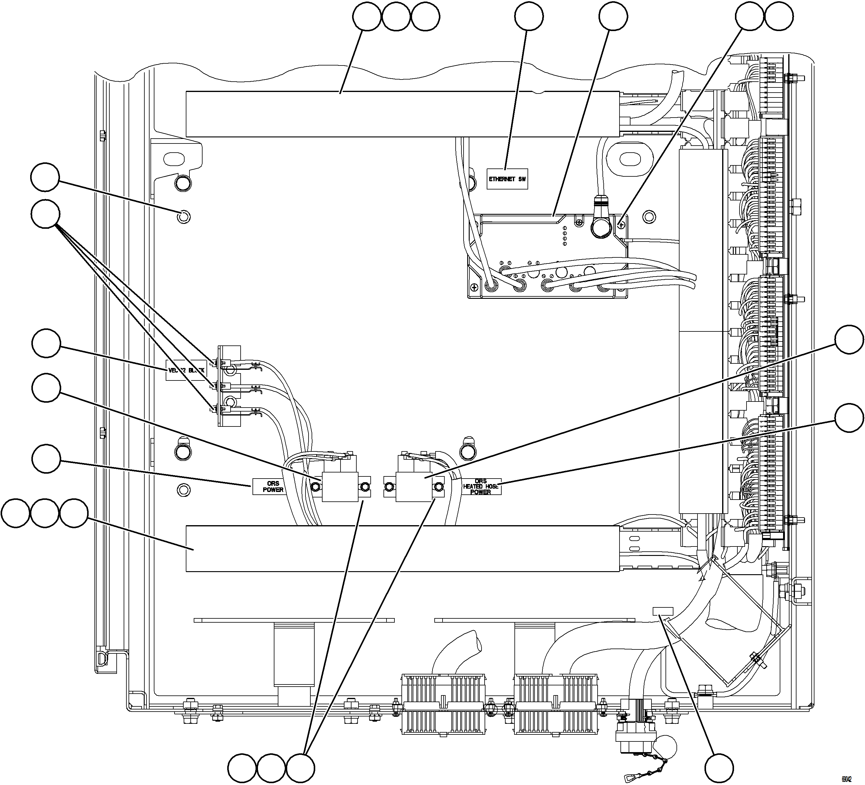 Dump Trucks Komatsu / AFE77-U 830E-5 S/N A50066 - A50067  COPPER MOUNTAIN(AFE77-U) / AUXILIARY CTRL CABINET COMPONENTS - LH WALL    2/2(188 : 69042)