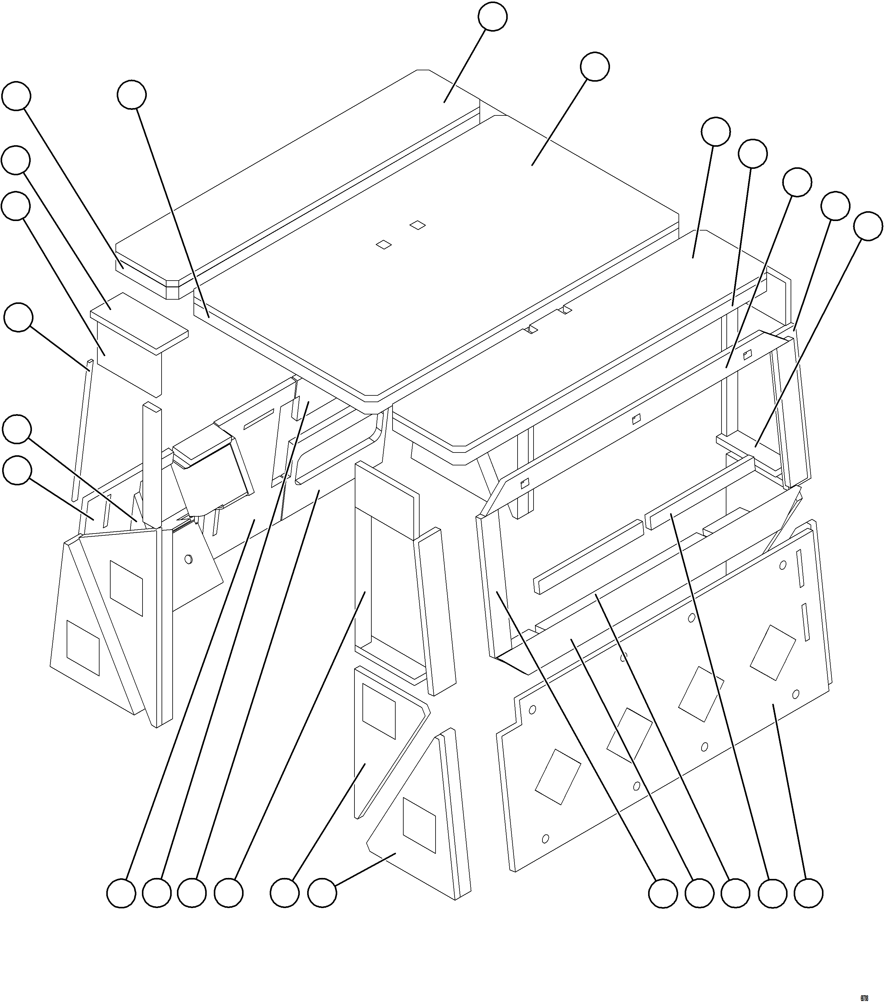 Dump Trucks Komatsu / AFE77-U 830E-5 S/N A50066 - A50067  COPPER MOUNTAIN(AFE77-U) / CAB INSULATION    2/2(492 : 68788)