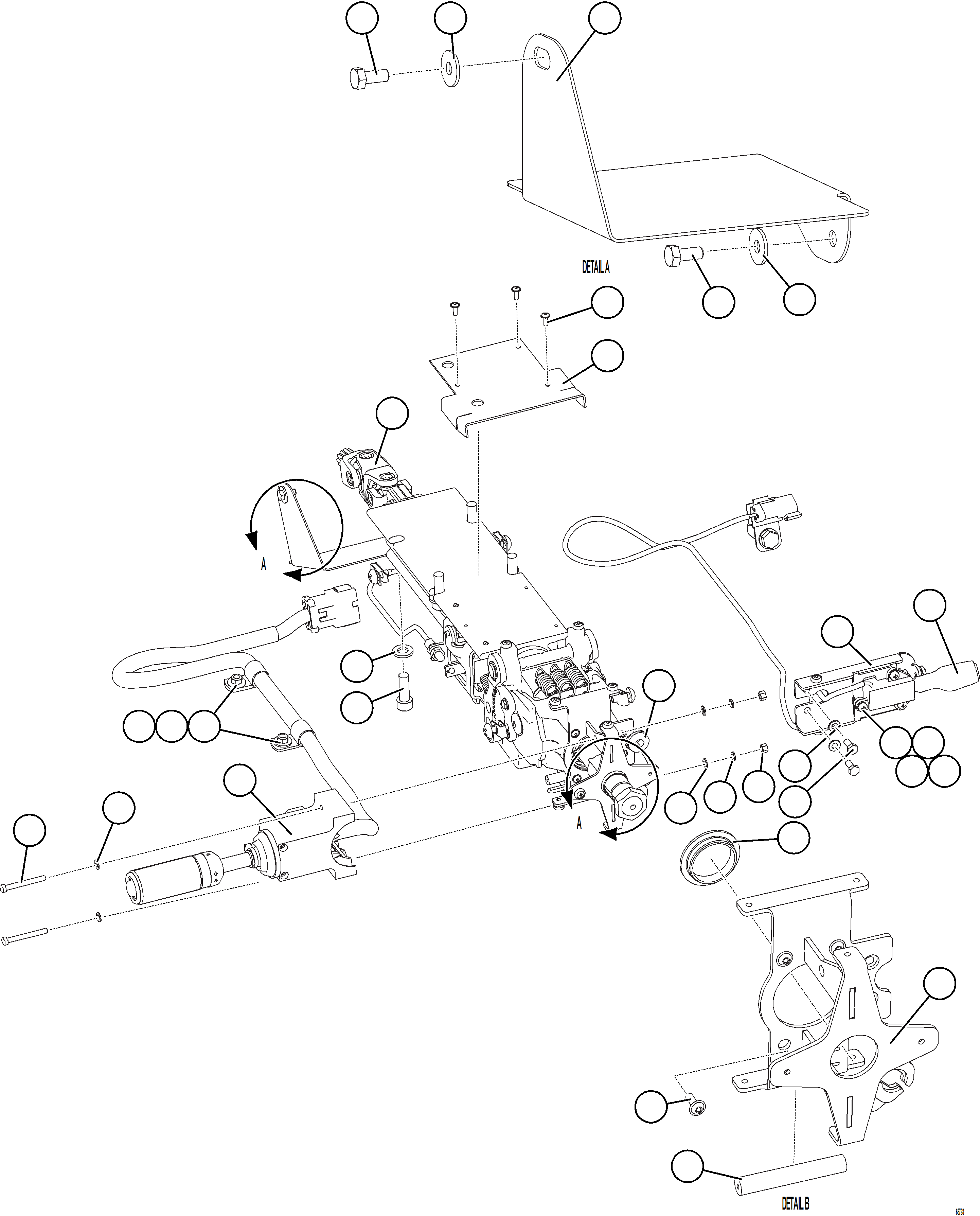 Dump Trucks Komatsu / AFE77-U 830E-5 S/N A50066 - A50067  COPPER MOUNTAIN(AFE77-U) / STEERING COLUMN    2/2(532 : 68798)