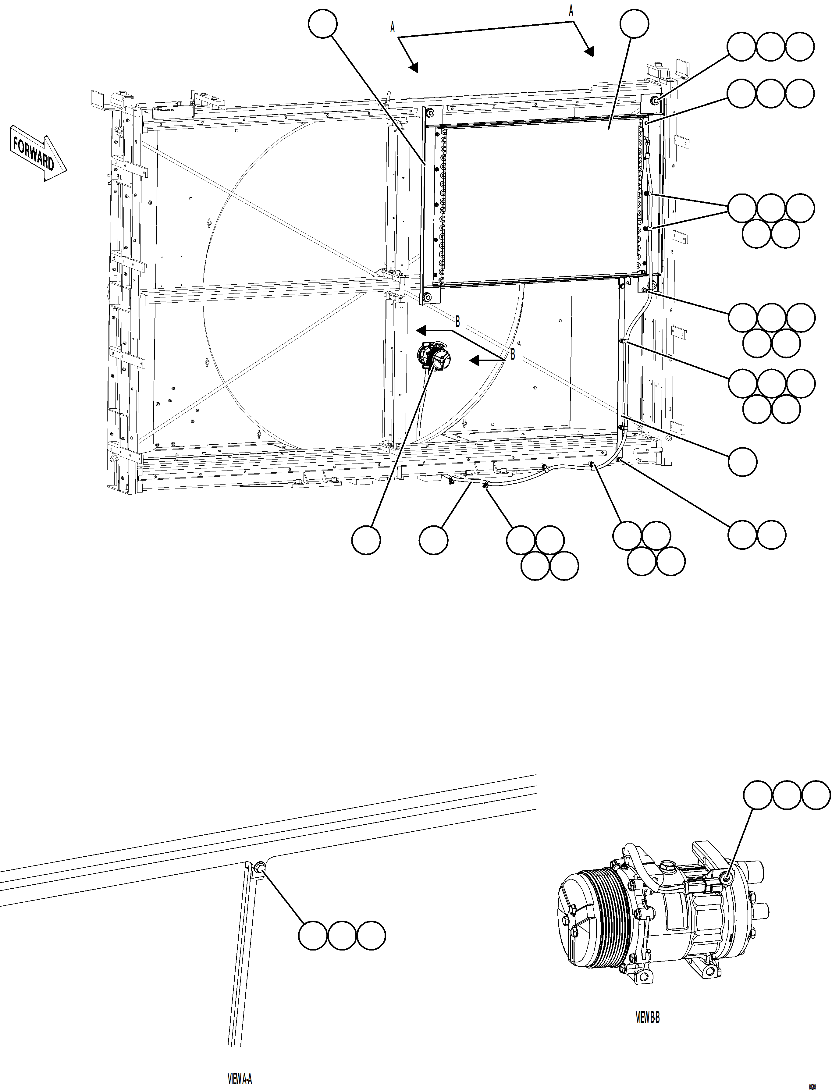 Dump Trucks Komatsu / AFE77-U 830E-5 S/N A50066 - A50067  COPPER MOUNTAIN(AFE77-U) / AIR CONDITIONING    2/3(568 : 69269)