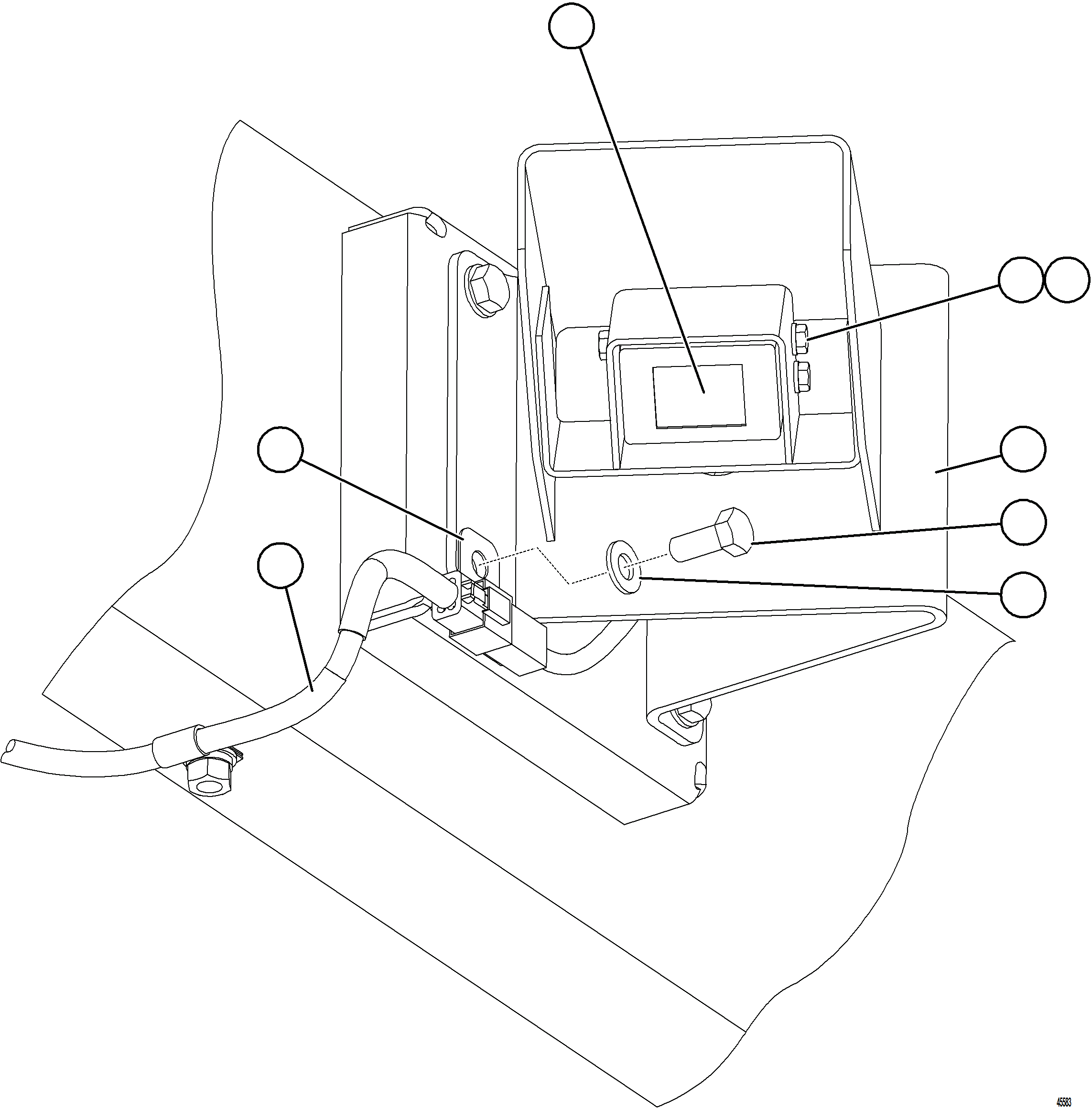 Dump Trucks Komatsu / AFE77-U 830E-5 S/N A50066 - A50067  COPPER MOUNTAIN(AFE77-U) / KOMVISION CAMERA INSTALLATION - FRONT RIGHT(802 : 45583)