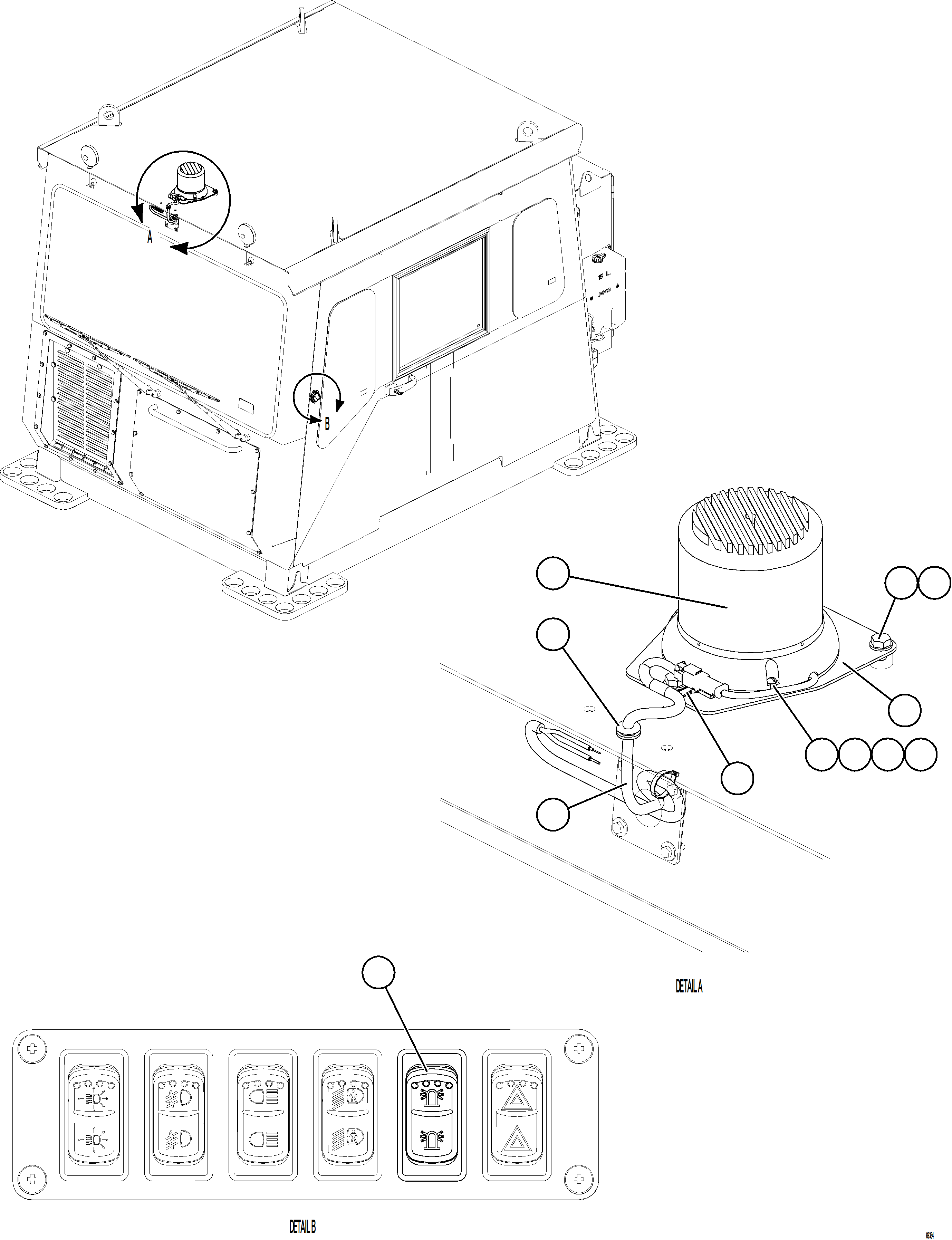 Dump Trucks Komatsu / AFE77-U 830E-5 S/N A50066 - A50067  COPPER MOUNTAIN(AFE77-U) / ROTATING BEACON(824 : 69384)